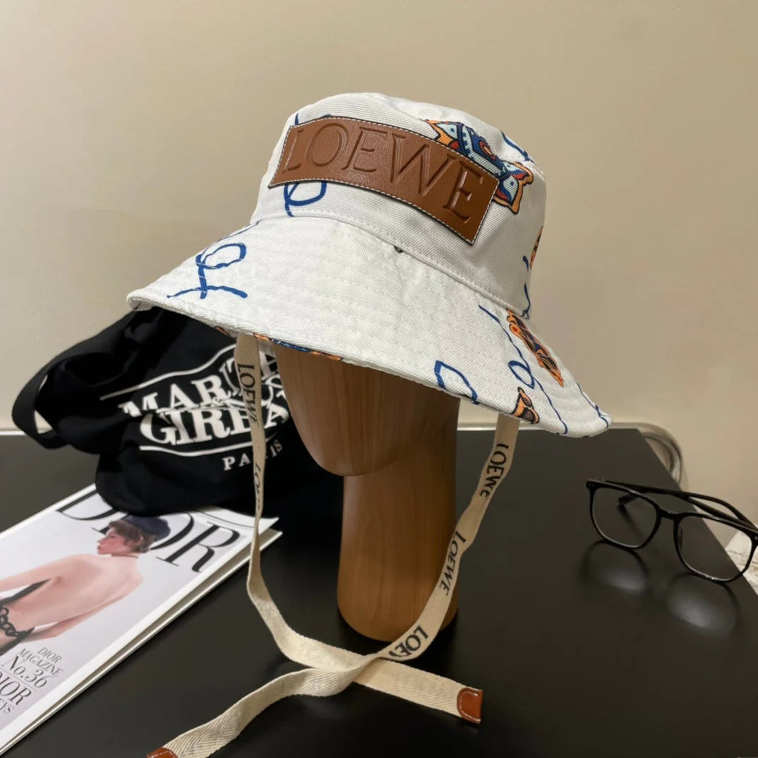 Loewe Paula's Ibiza Bucket Hat With Striking Print 291872
