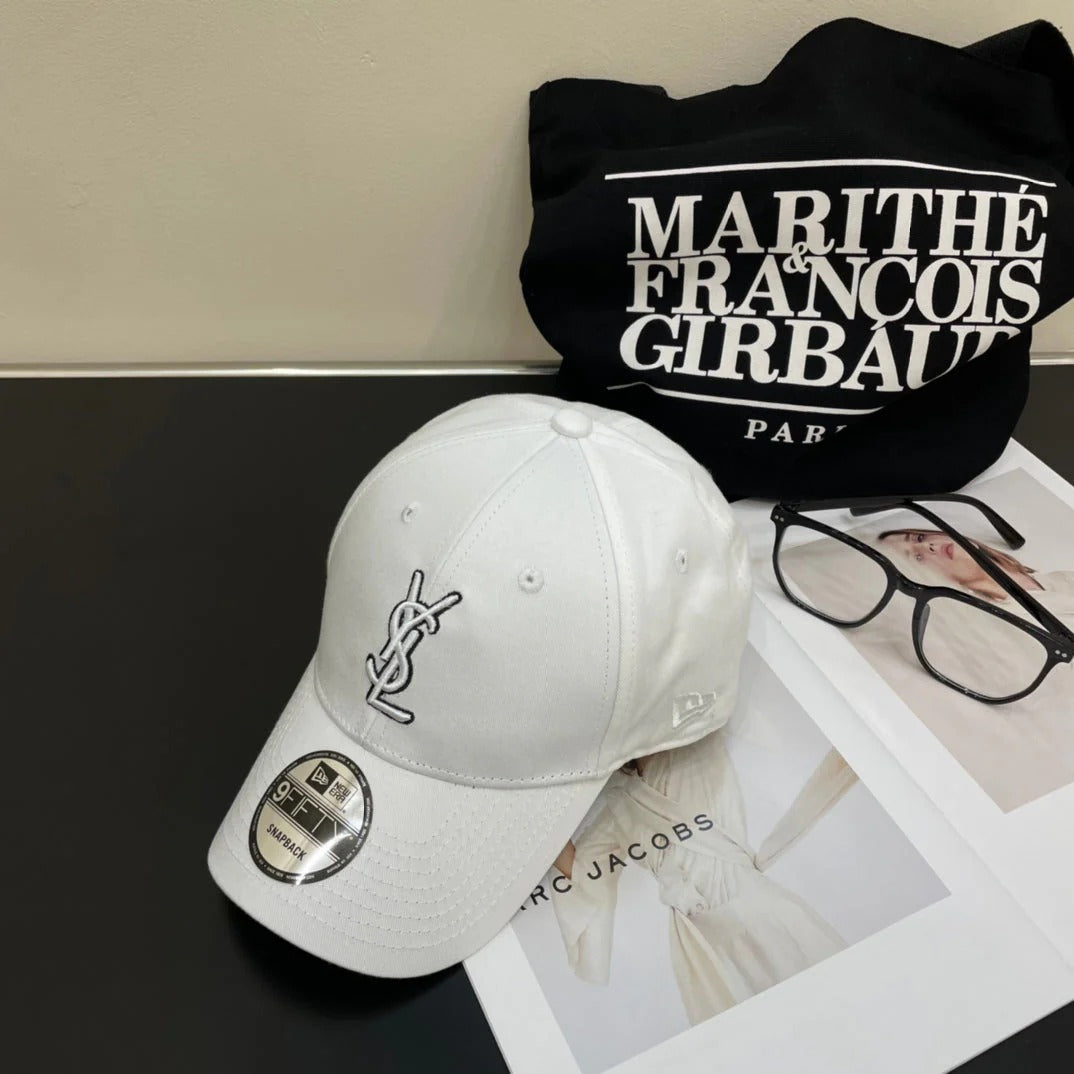 YSL Letter Embroidered Baseball Cap 295200