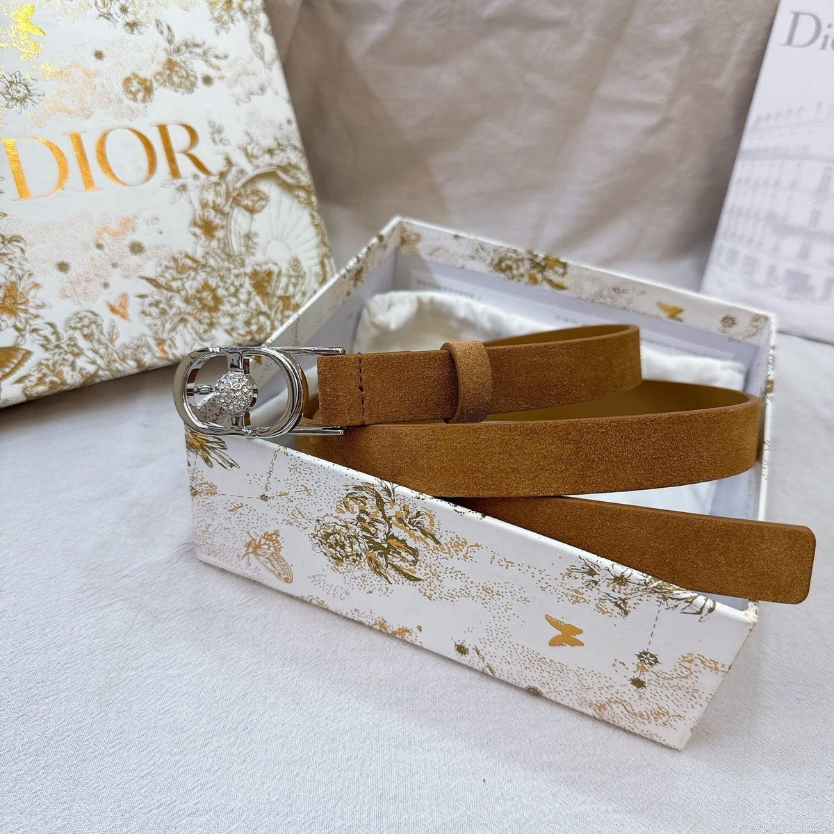 Dior Montaigne Belt 20mm Grained Calfskin 195304
