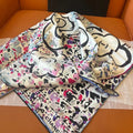 CHANEL 25S SCARF 90 IN SILK TWILL 700816