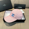 PINK BASEBALL CAP WITH BLUE LOGO IN COTTON 672796