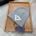 BEANIE HAT IN PALE GRAY WOOL 431360