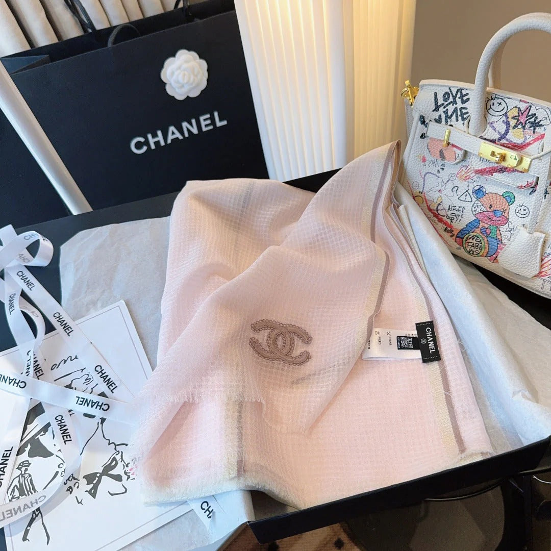 CHANEL 25S SCARF 200 CM IN CASHMERE 942960