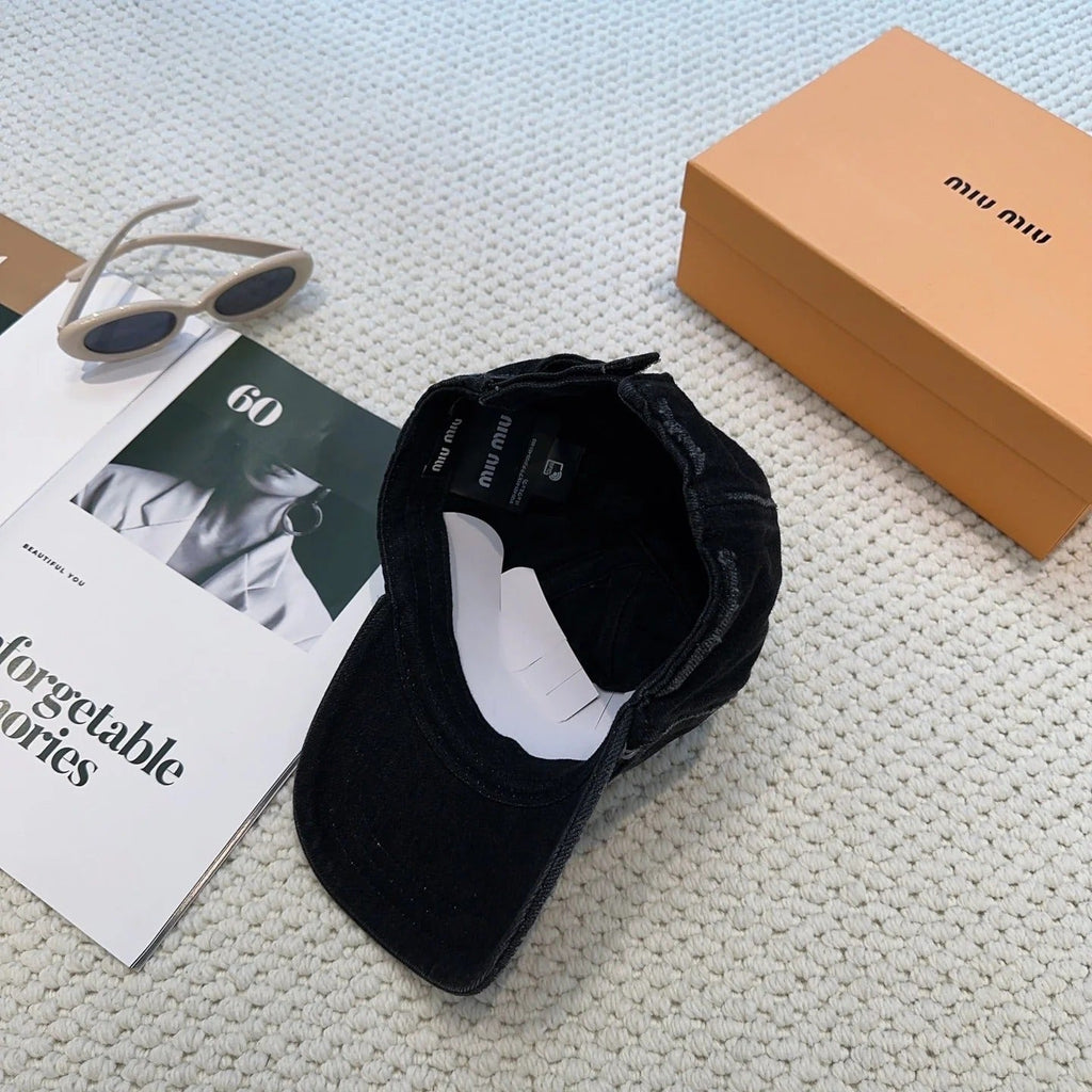 Miumiu Denim Baseball Cap 297667