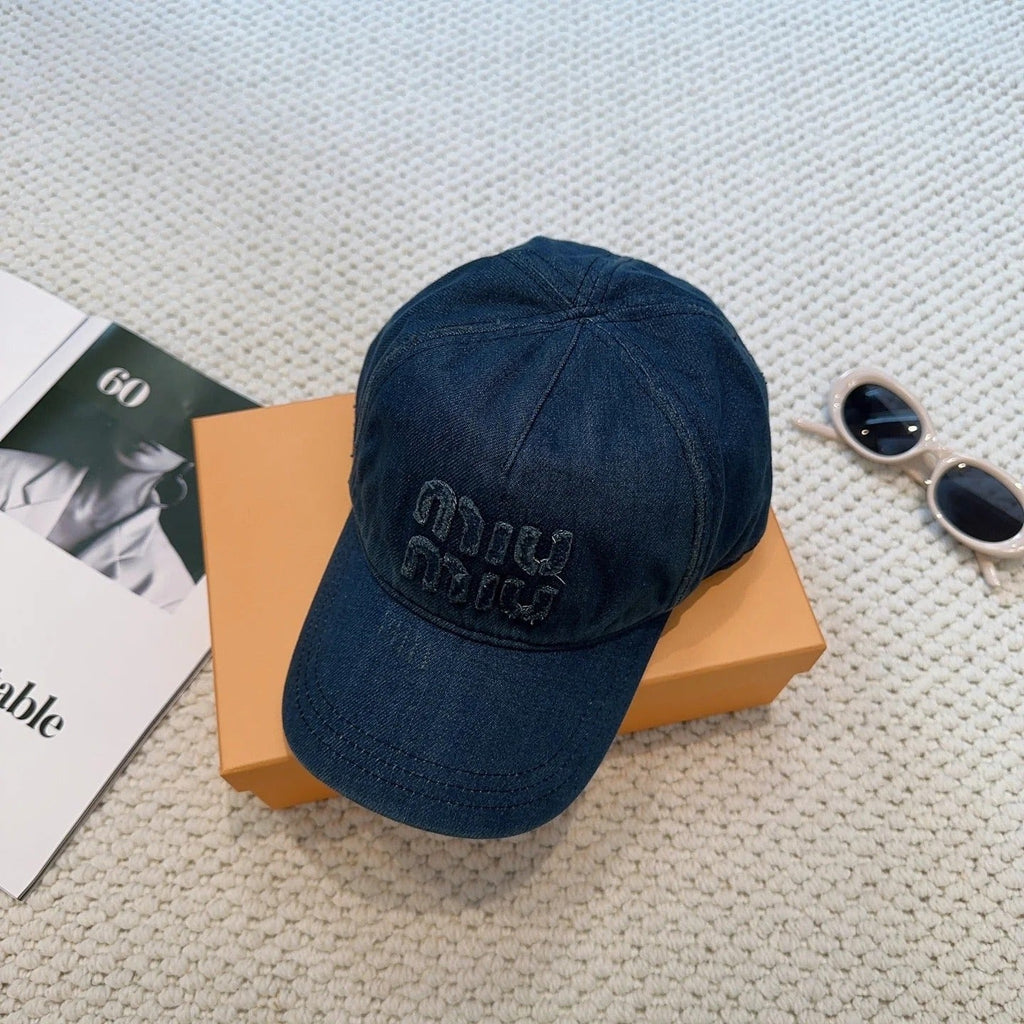 Miumiu Denim Baseball Cap 297667