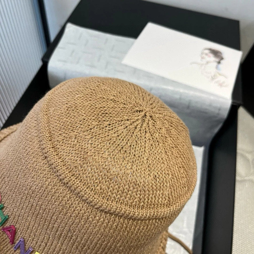 WOVEN BUCKET HAT BROWN 673997