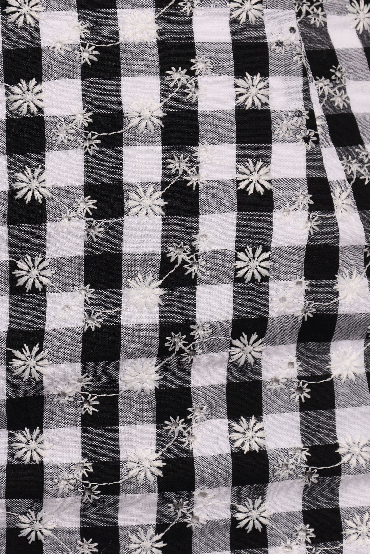 Clement Mini Skirt - Black White Gingham