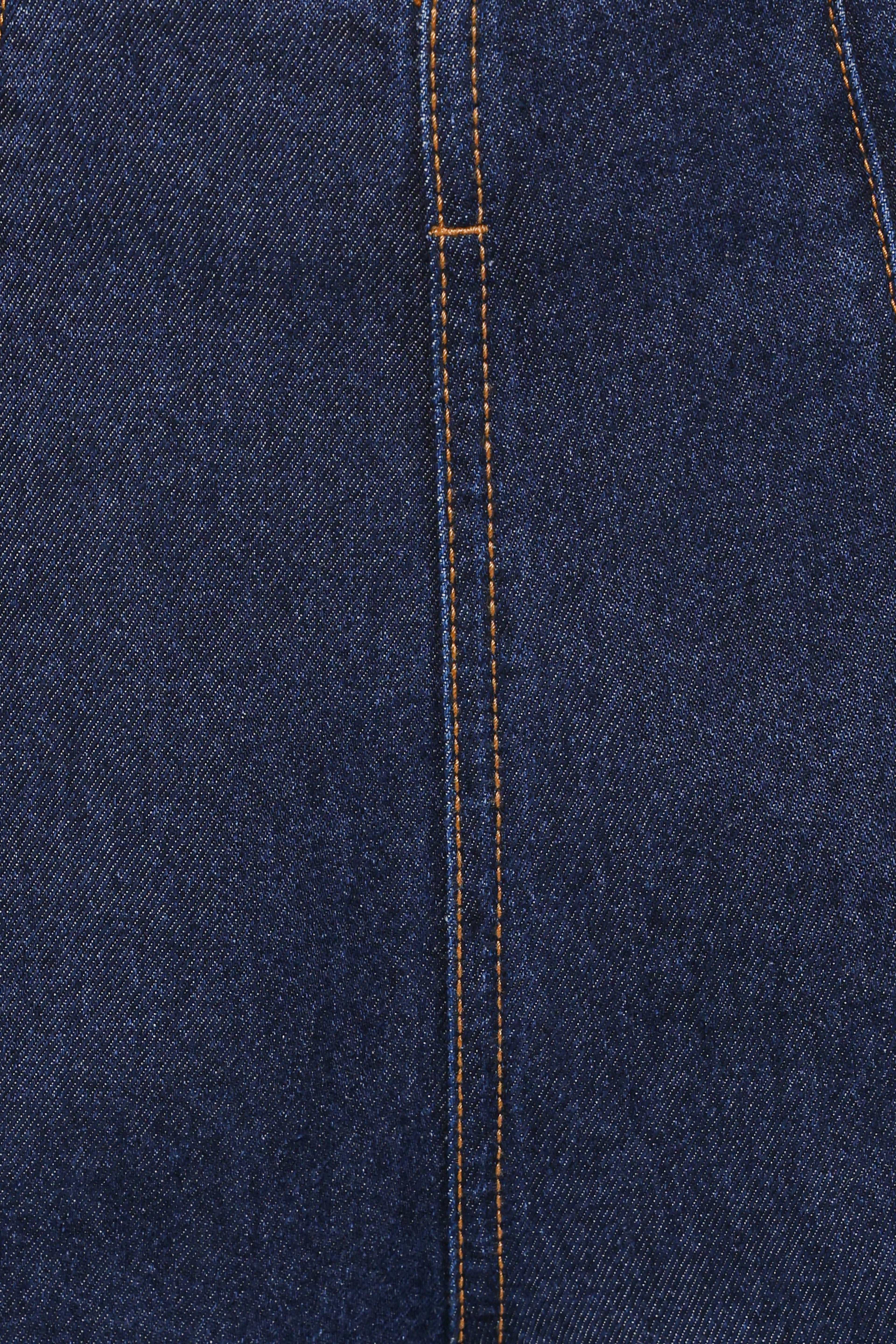 Evandra Straight Leg Denim Trouser Pant - Indigo