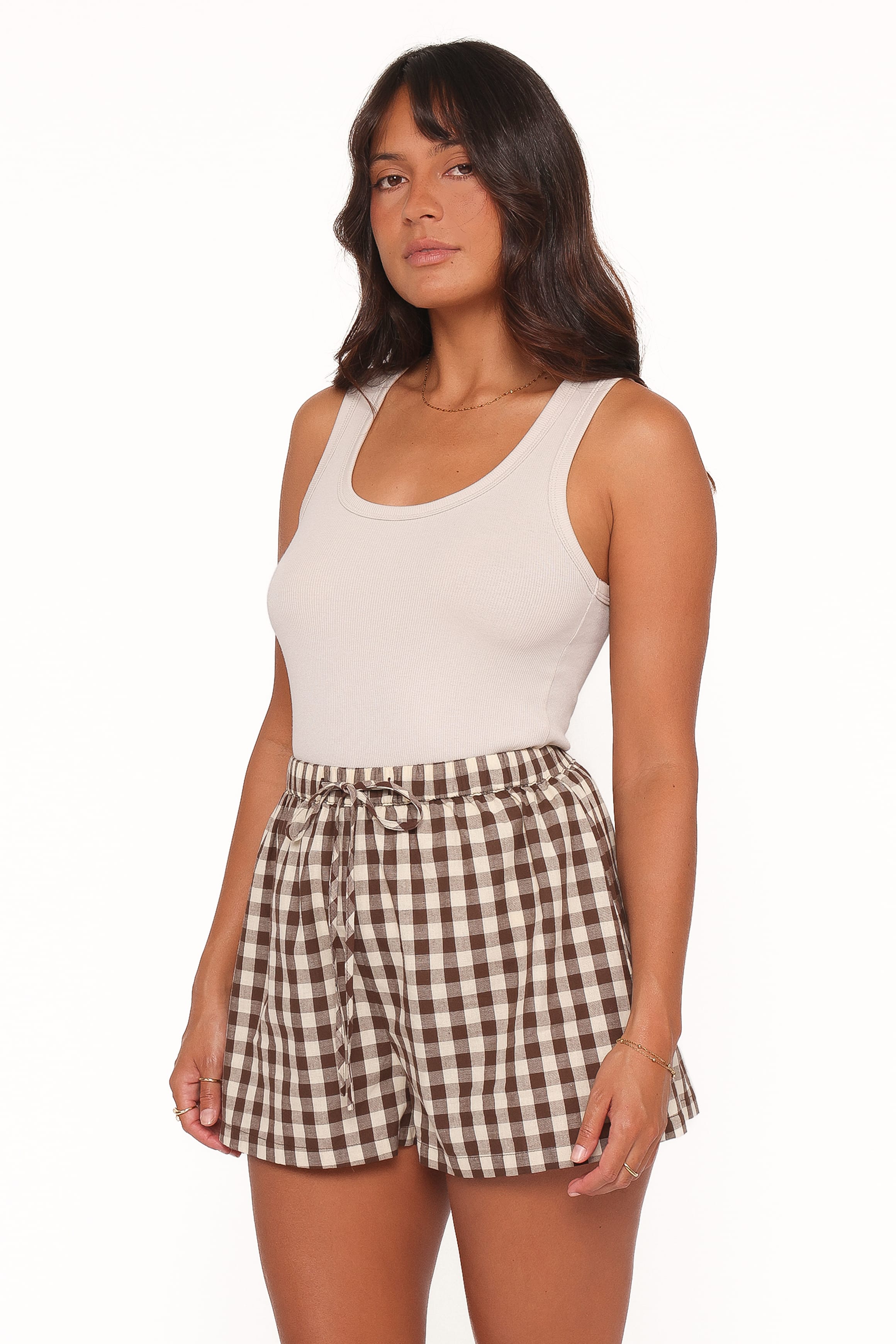Rory Shorts - Brown Gingham