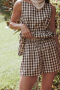 Rory Shorts - Brown Gingham