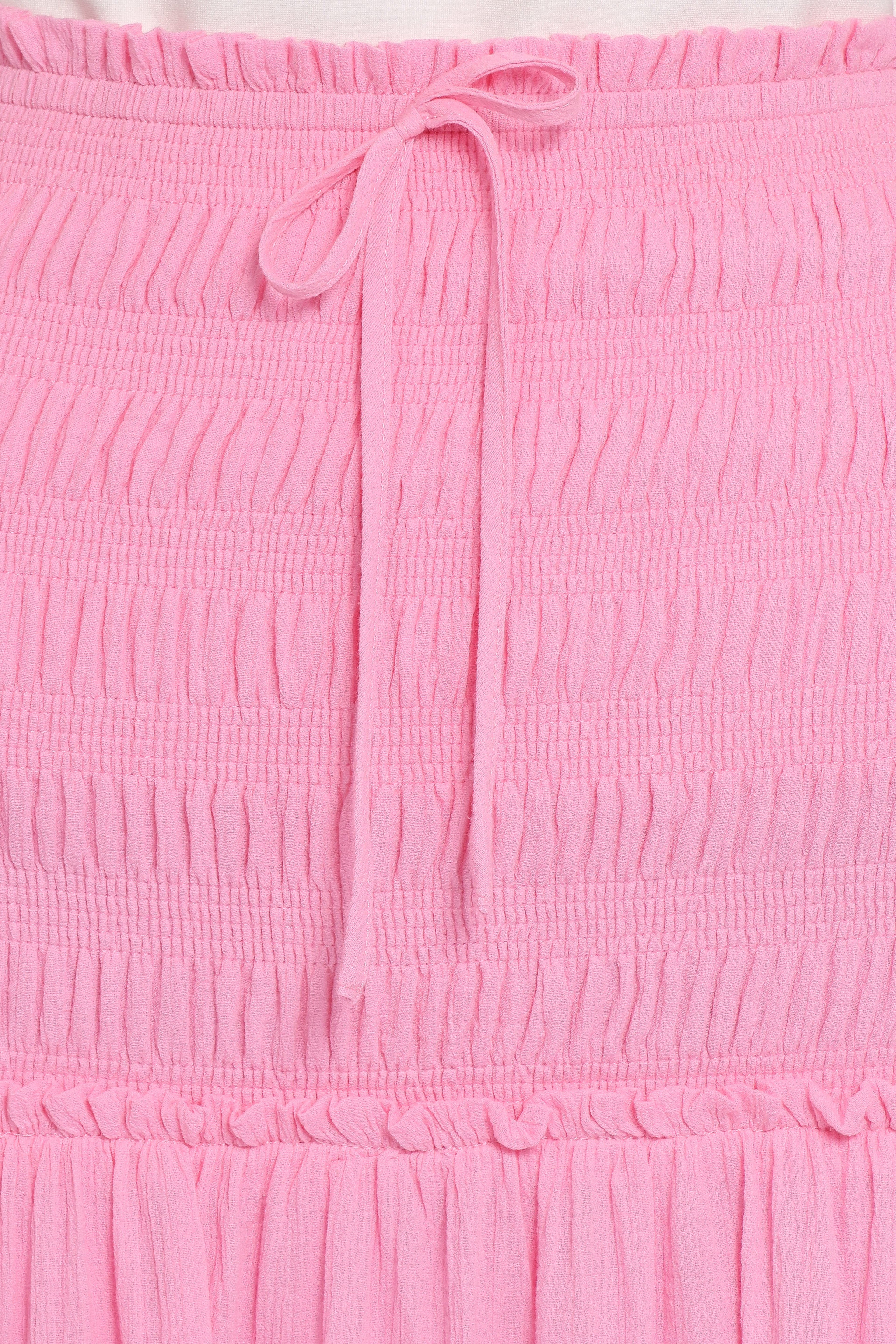Valerie Drop Waist Maxi Skirt - Pink