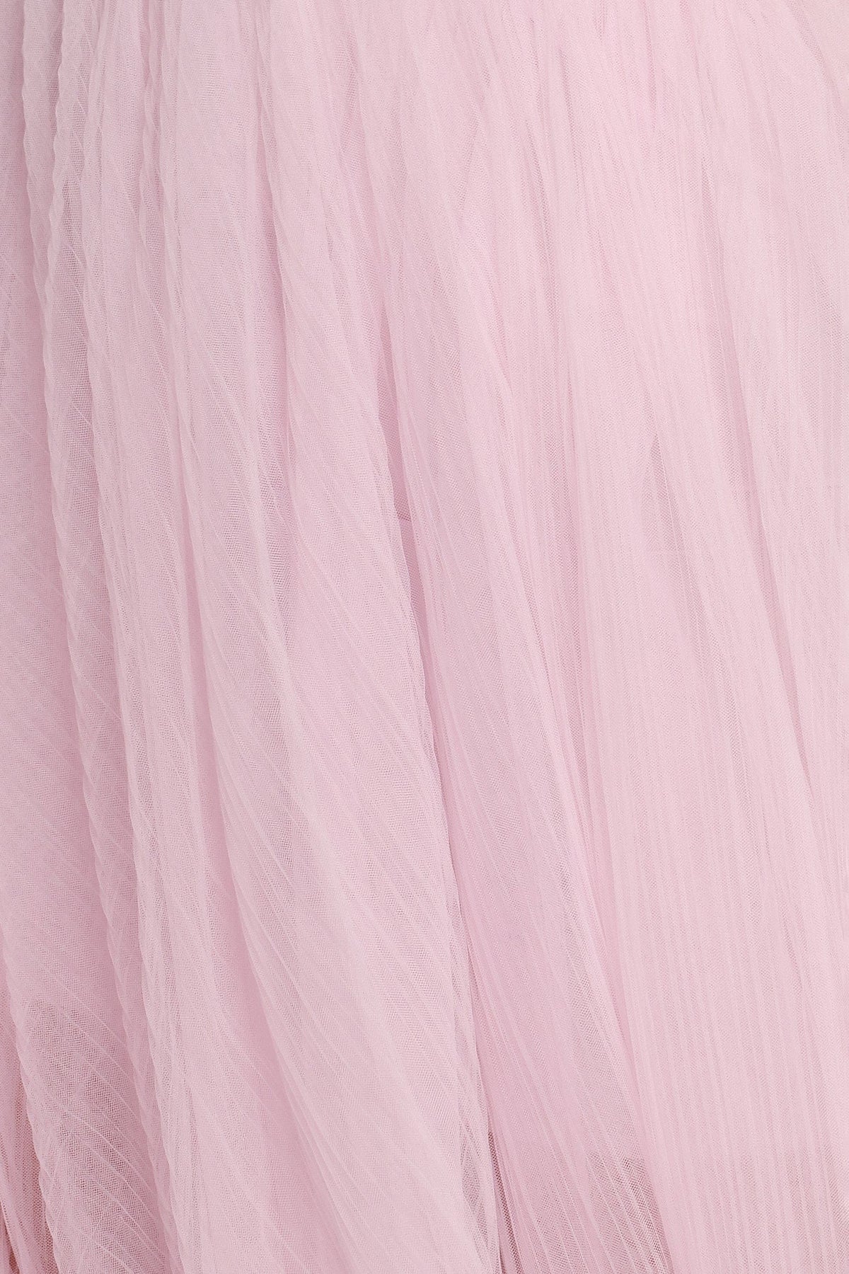 Anabella Strapless Maxi Dress - Pale Pink
