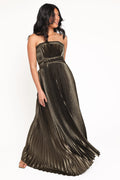 Angelique Strapless Maxi Dress - Olive