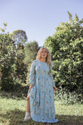 Bernice Maxi Dress - Blue Floral