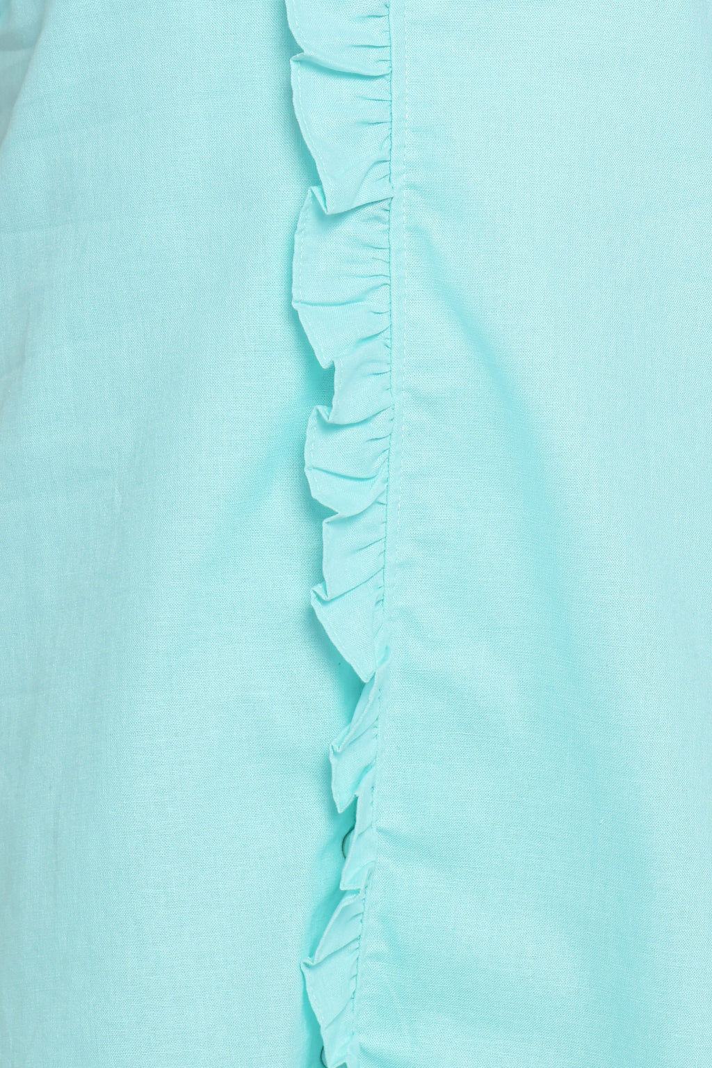 Cassandra Ruffle Mini Dress - Aqua