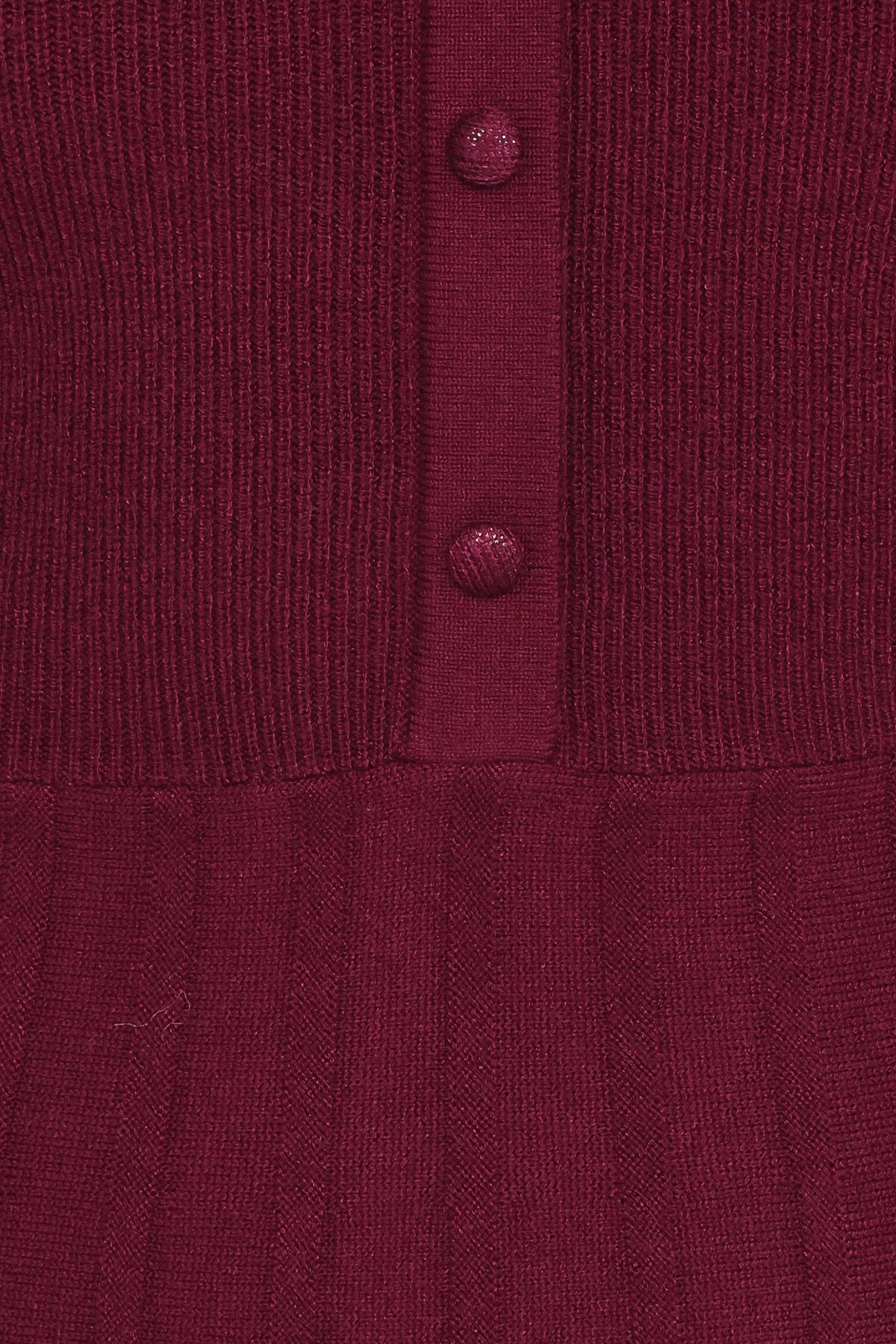 Darlina Long Sleeve Mini Dress - Burgundy