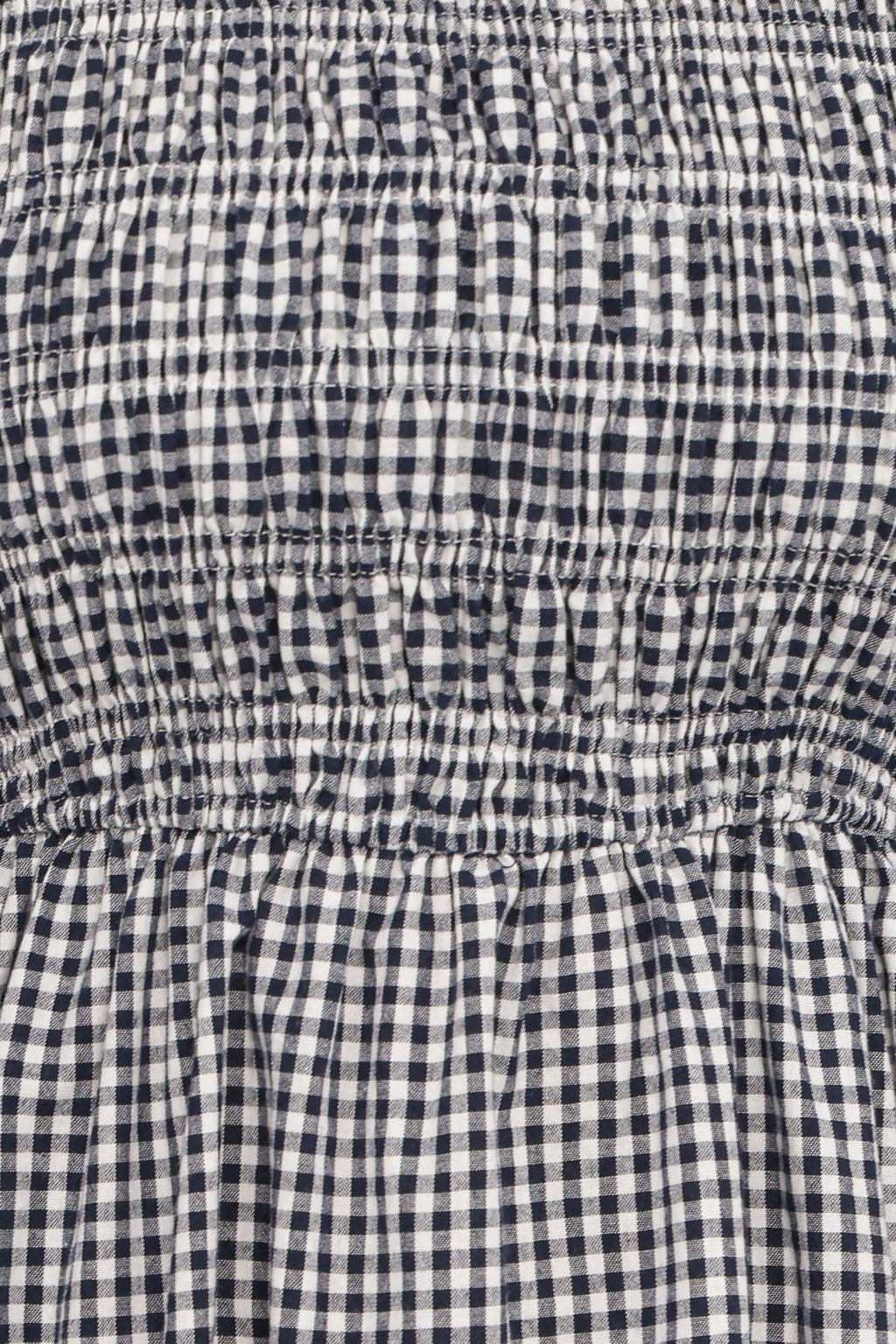 Jessen Long Sleeve Mini Dress - Navy Gingham