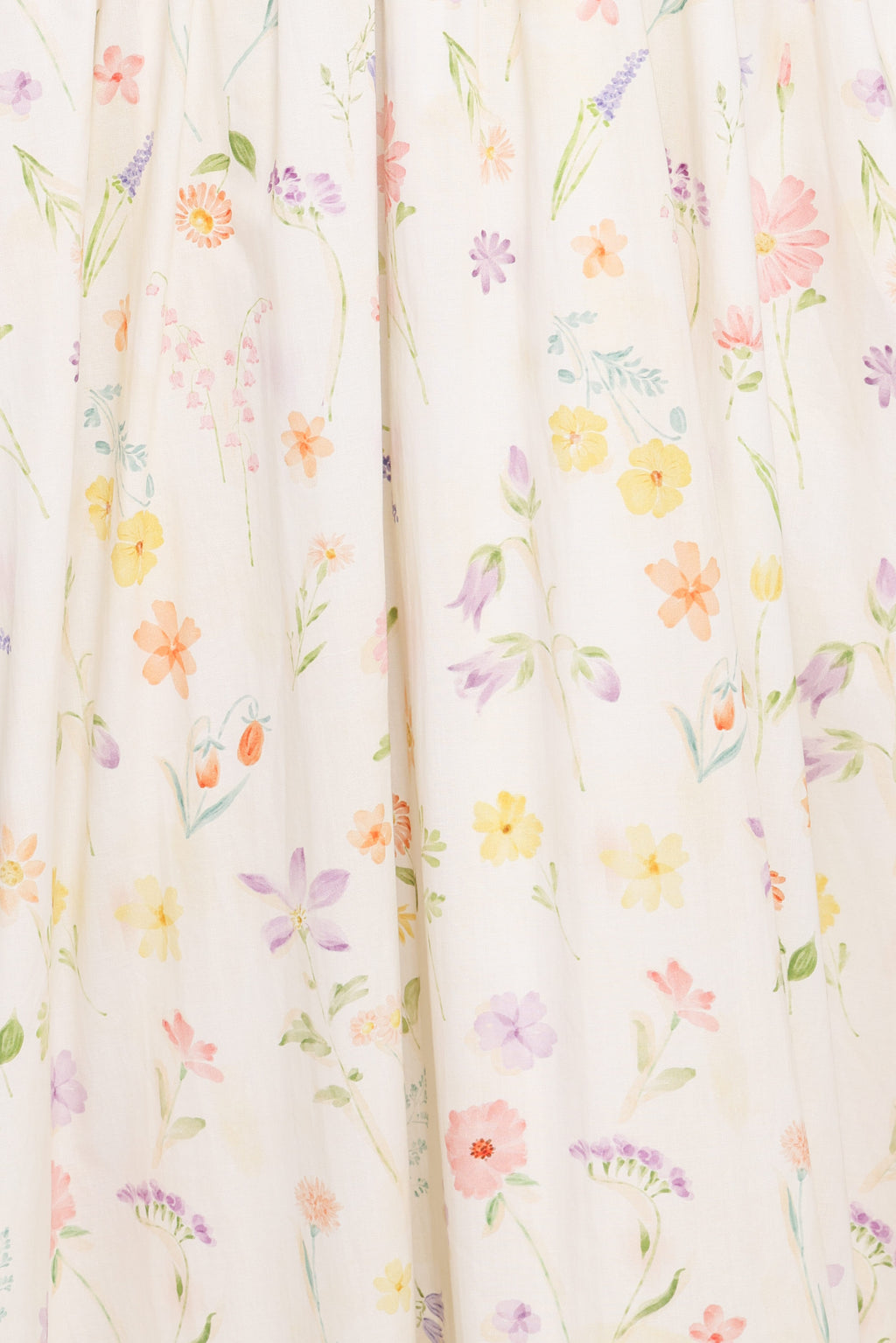 Katana Puff Sleeve Midi Dress - Floral