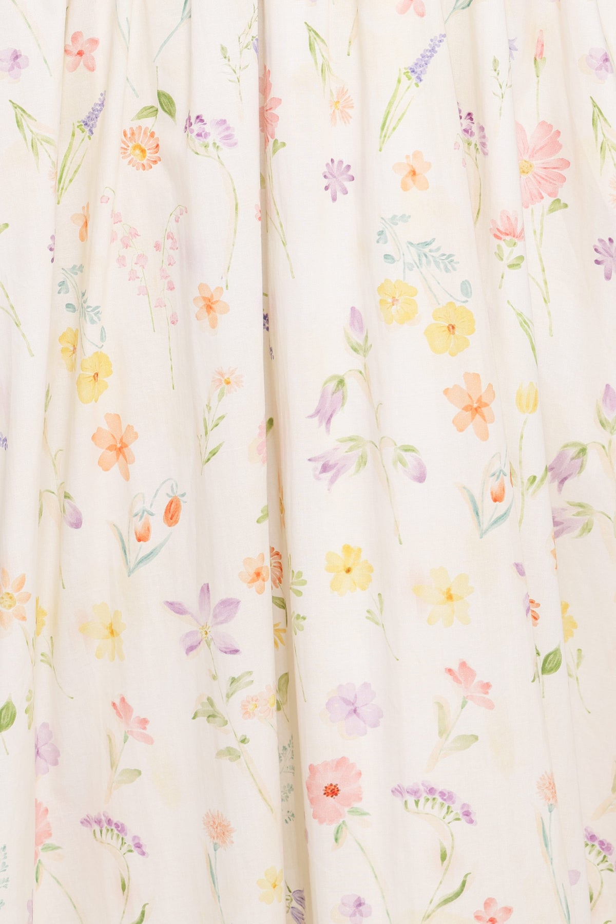 Katana Puff Sleeve Midi Dress - Floral