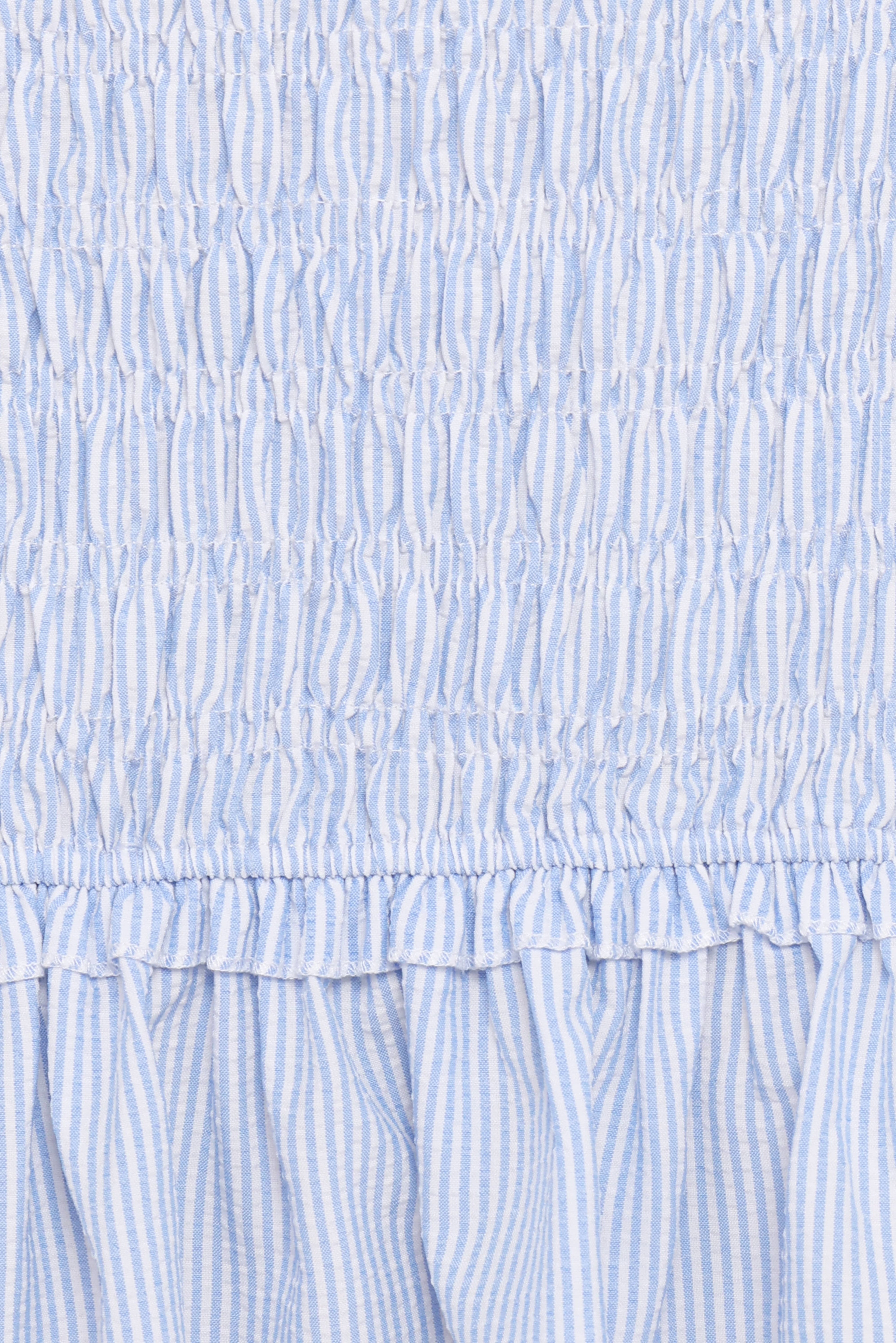 Kiki Smocked Mini Dress - Blue Stripe