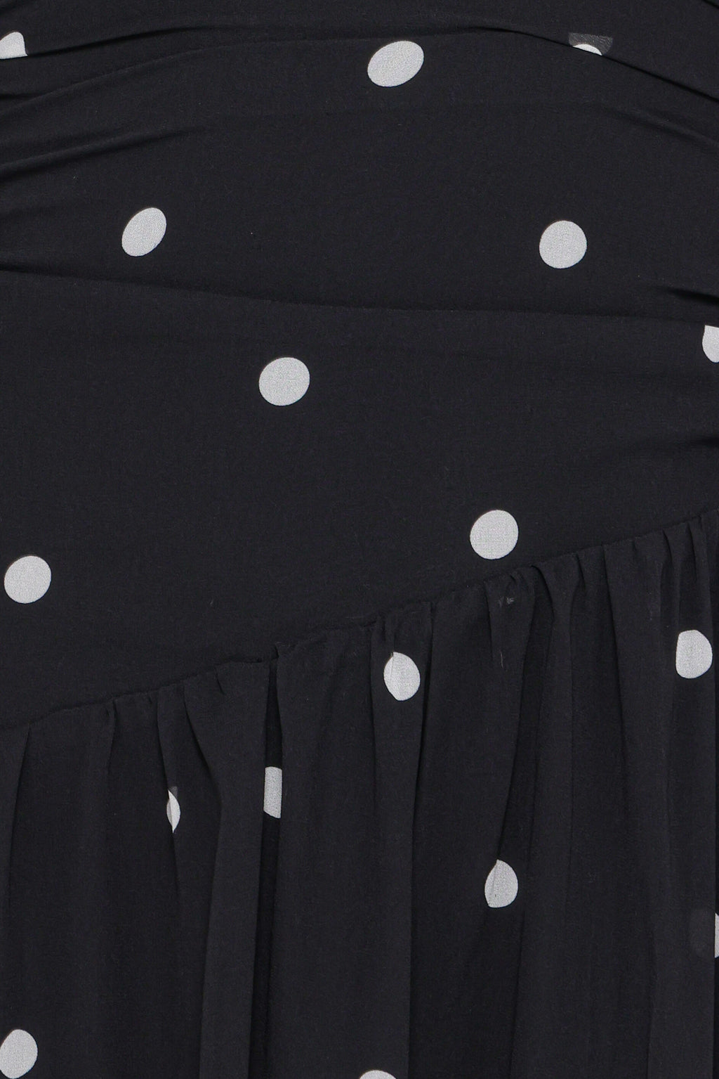 Levine Maxi Dress - Black Polka Dot