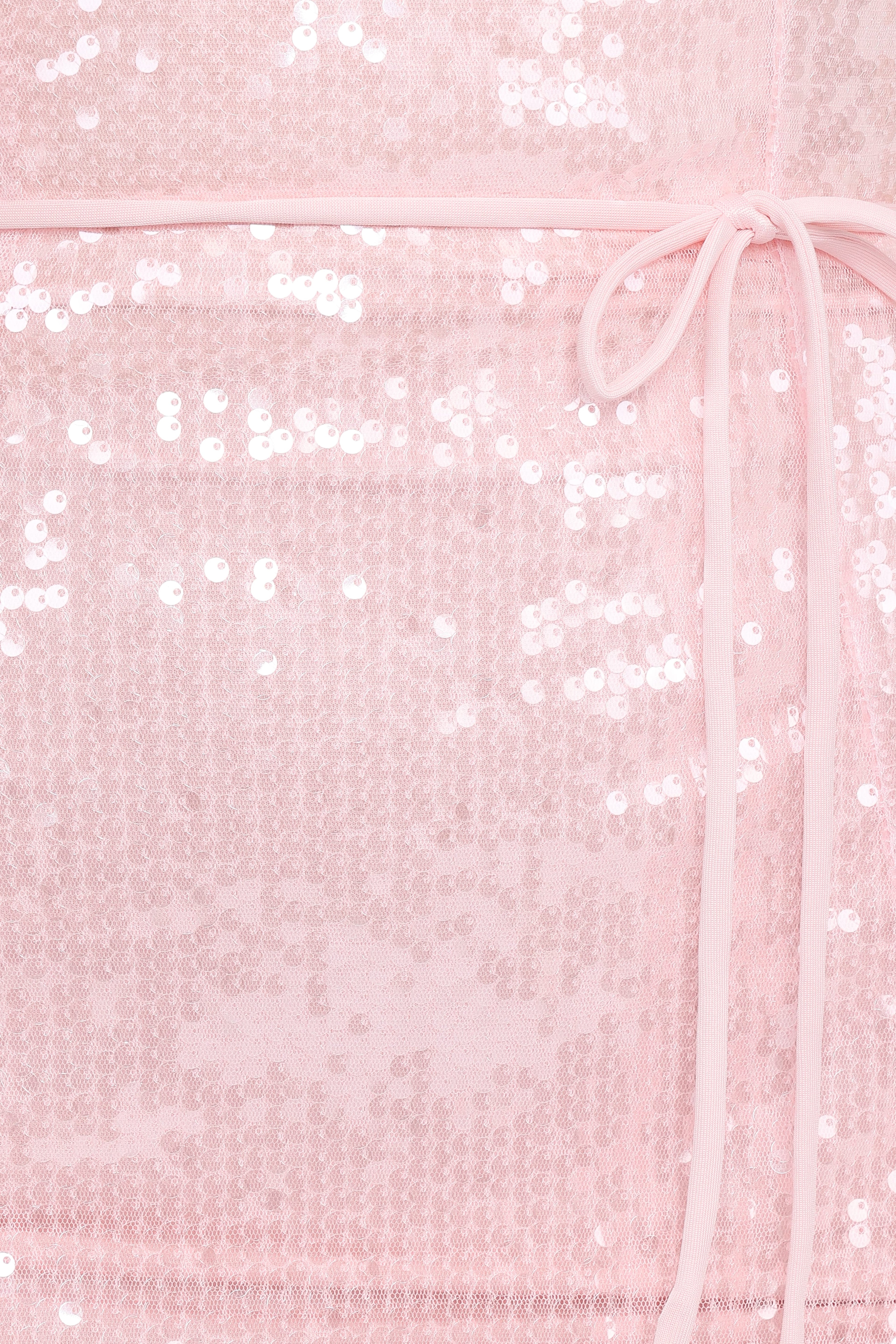 Liliane Maxi Dress - Pink Sequin