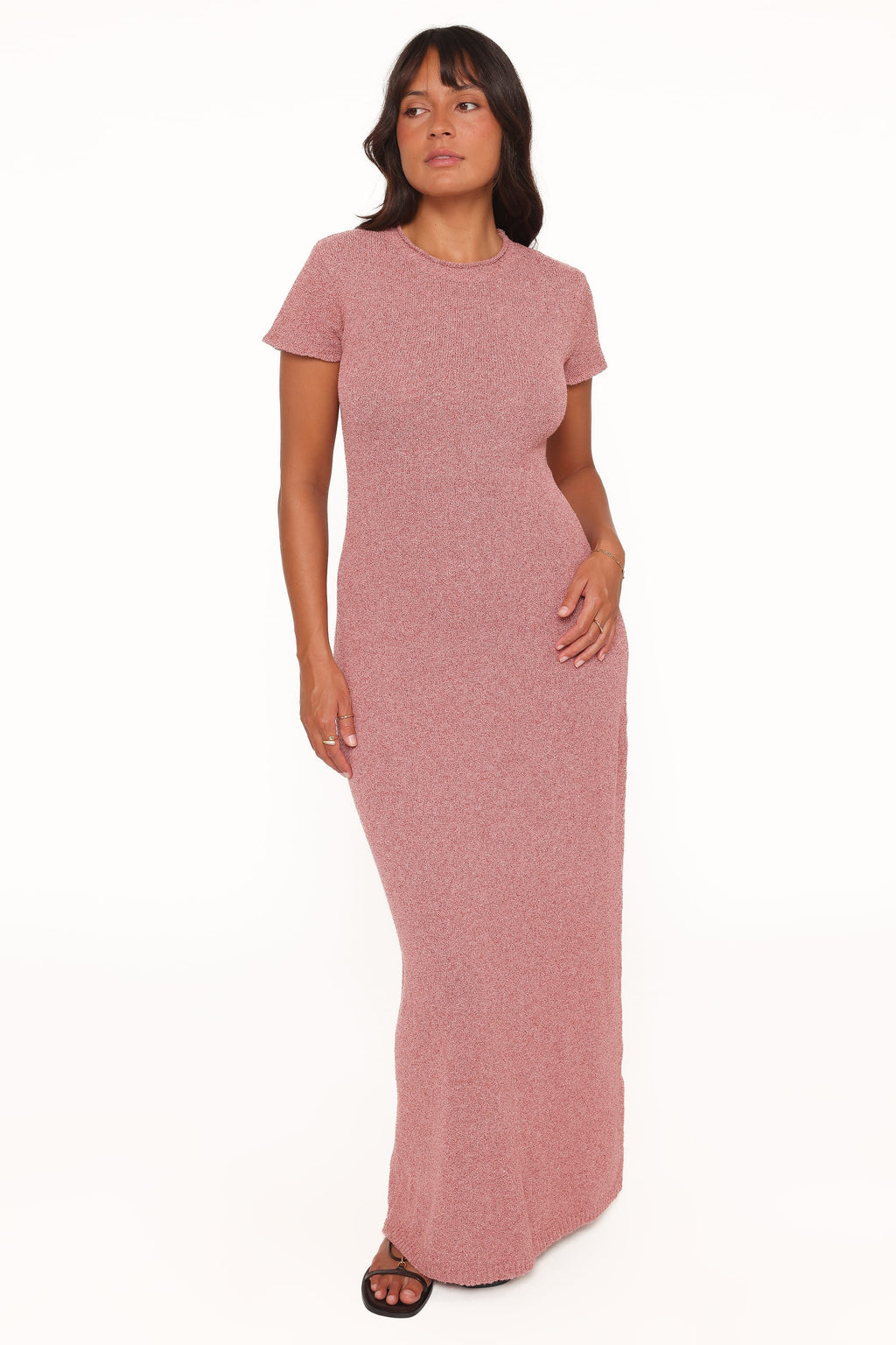 Lowell Knit Maxi Dress - Brick Red