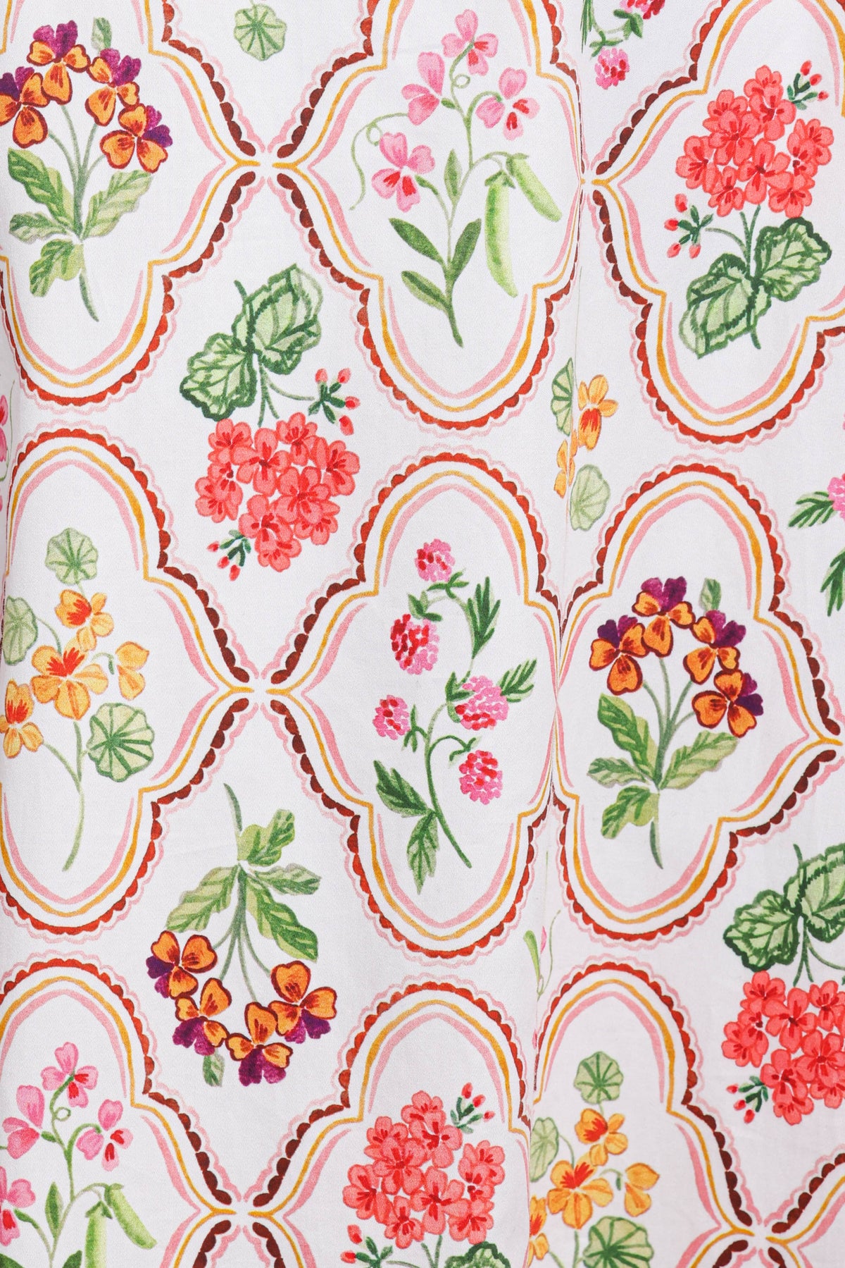 Lucille Maxi Dress - Coral Wildflower