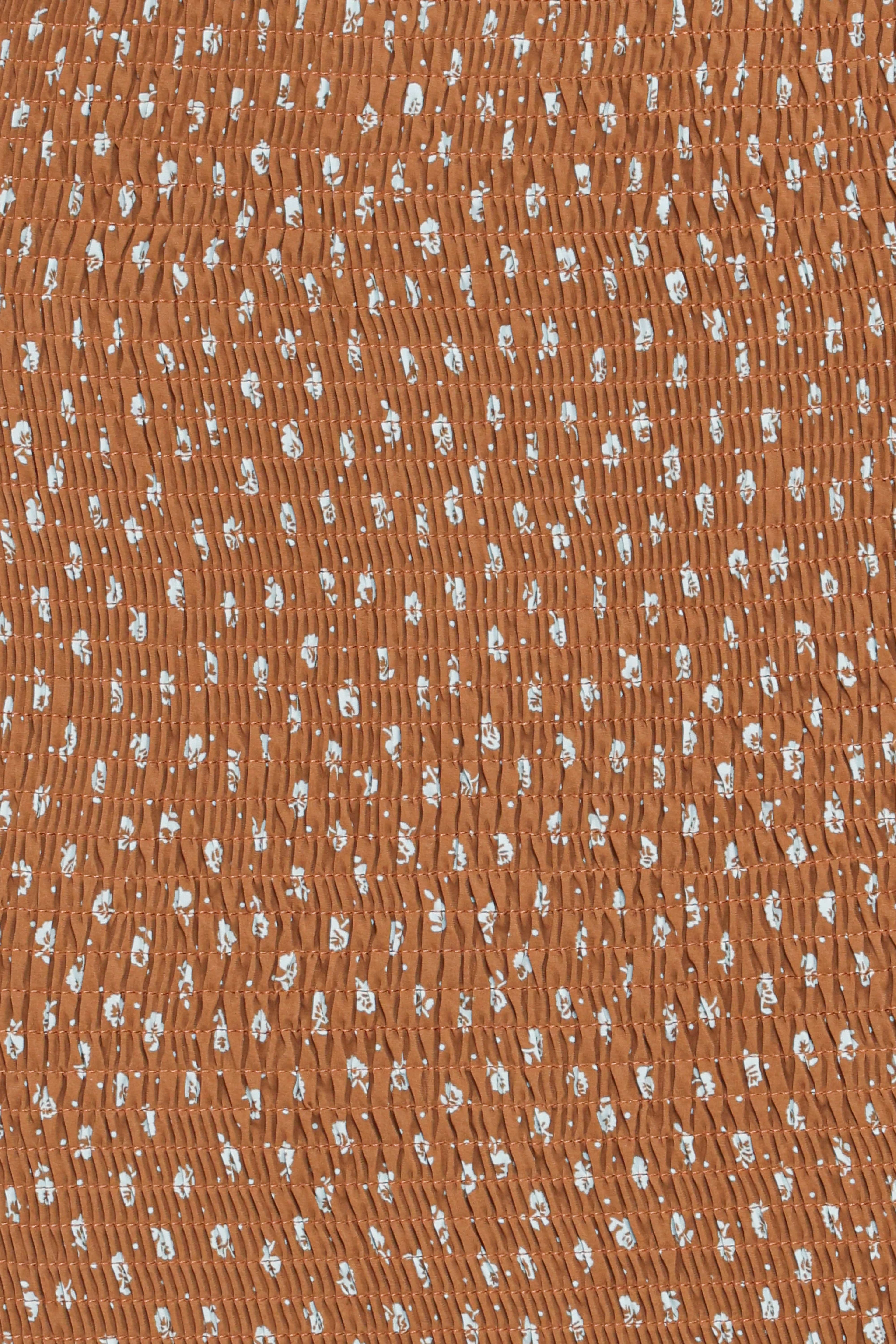Sara Midi Dress - Brown Floral