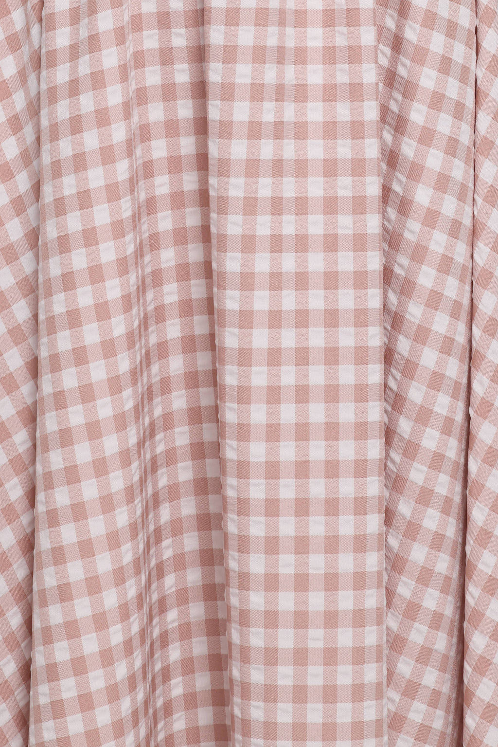 Siun Short Sleeve Midi Dress - Brown Gingham