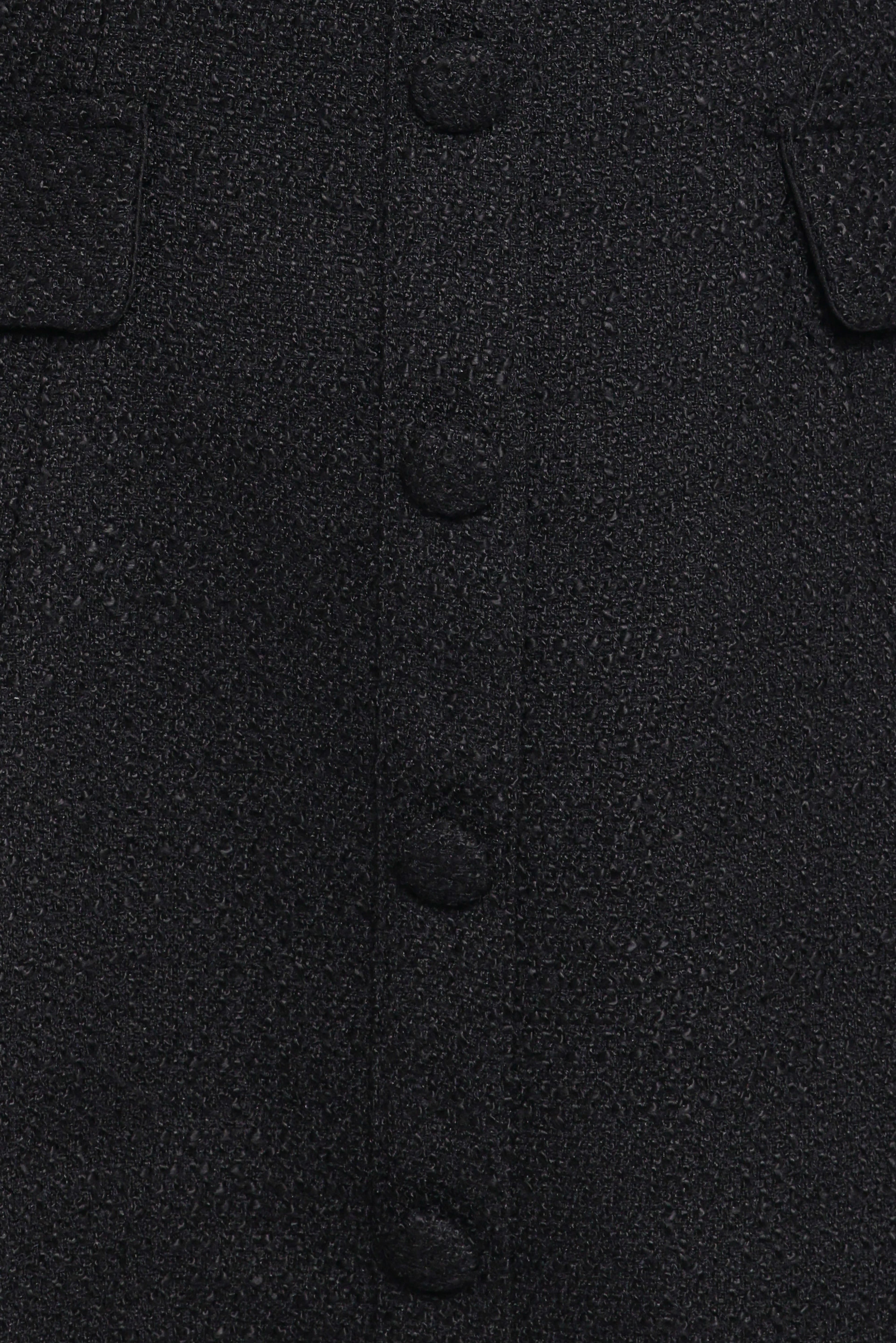 Sutton Mini Dress - Black Tweed