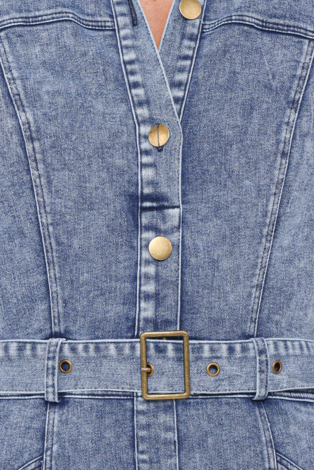 Tamara Maxi Dress - Med Denim