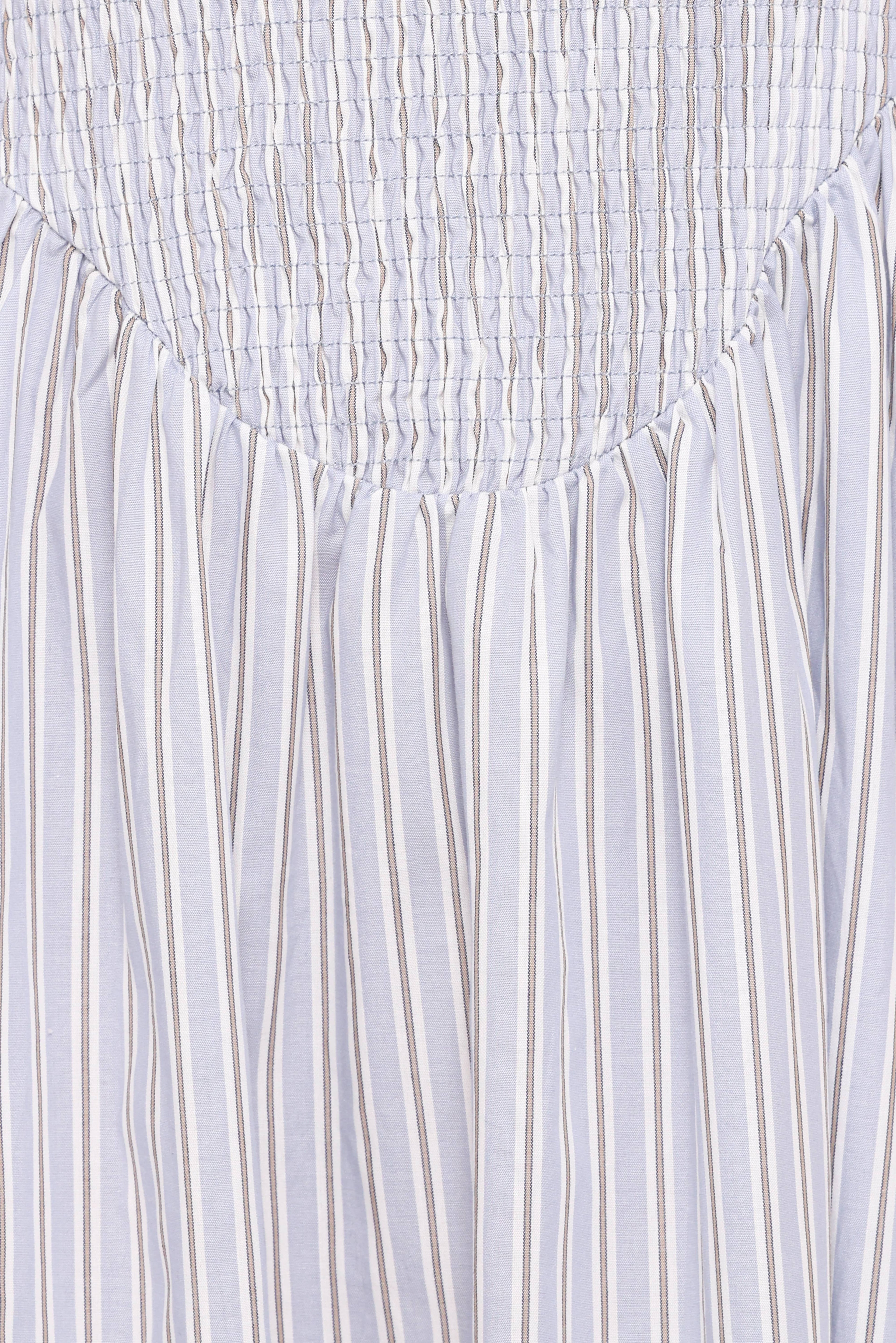 Tony Maxi Dress - Brown/Blue Stripe