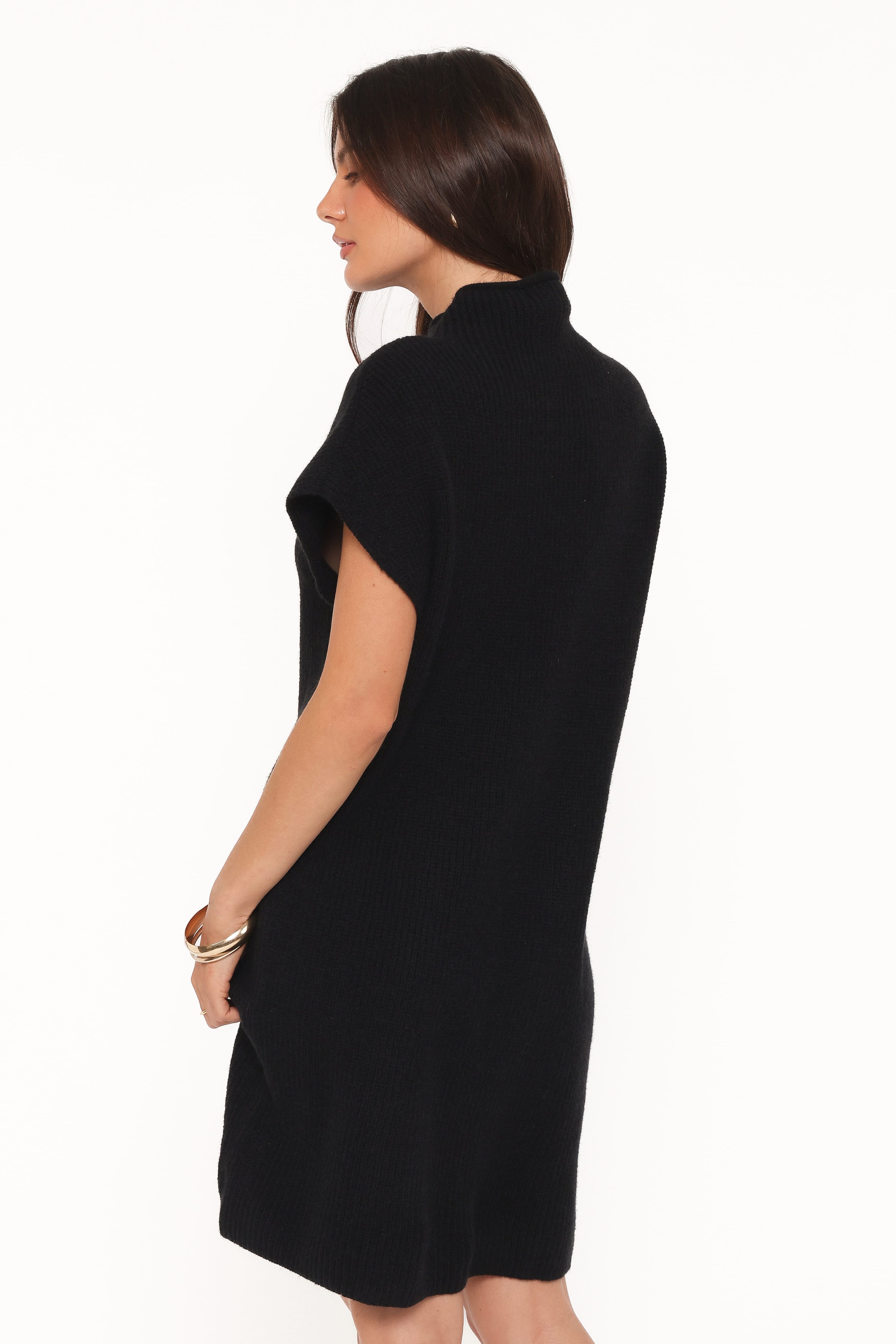 Wright Knit Mini Dress - Black