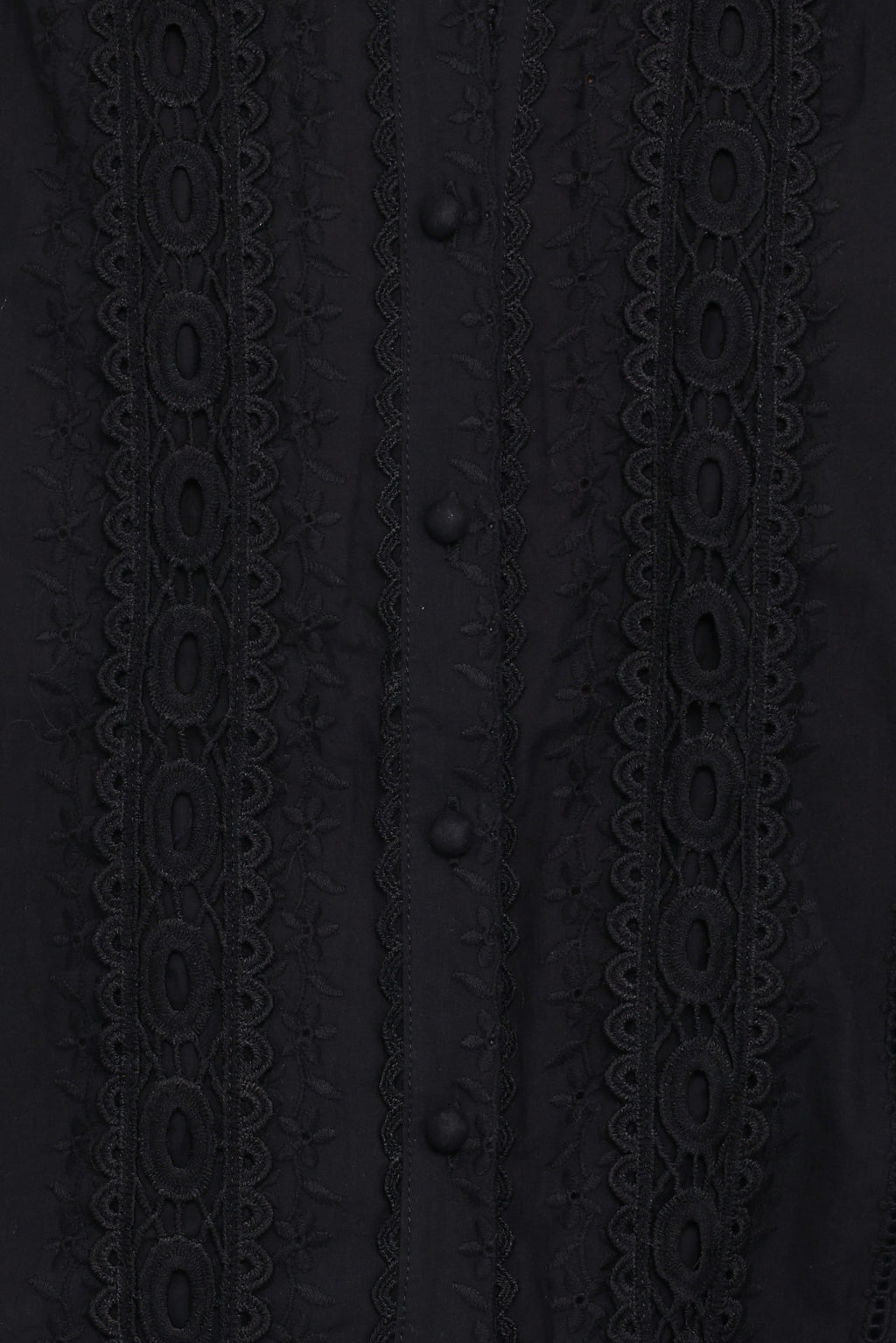 Catania Lace Inset Top - Black