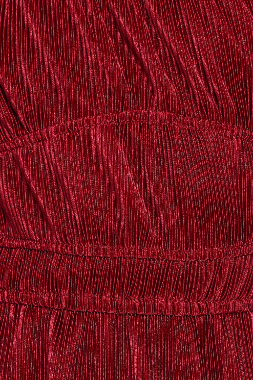 Ceppia Plisse Top - Burgundy