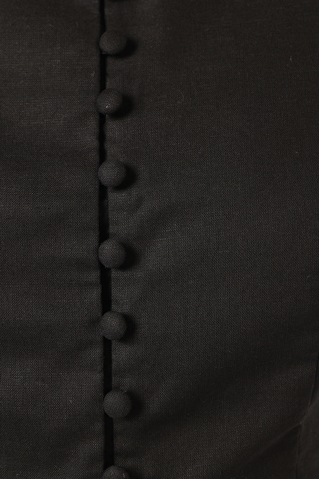 Daniella Linen Vest - Black