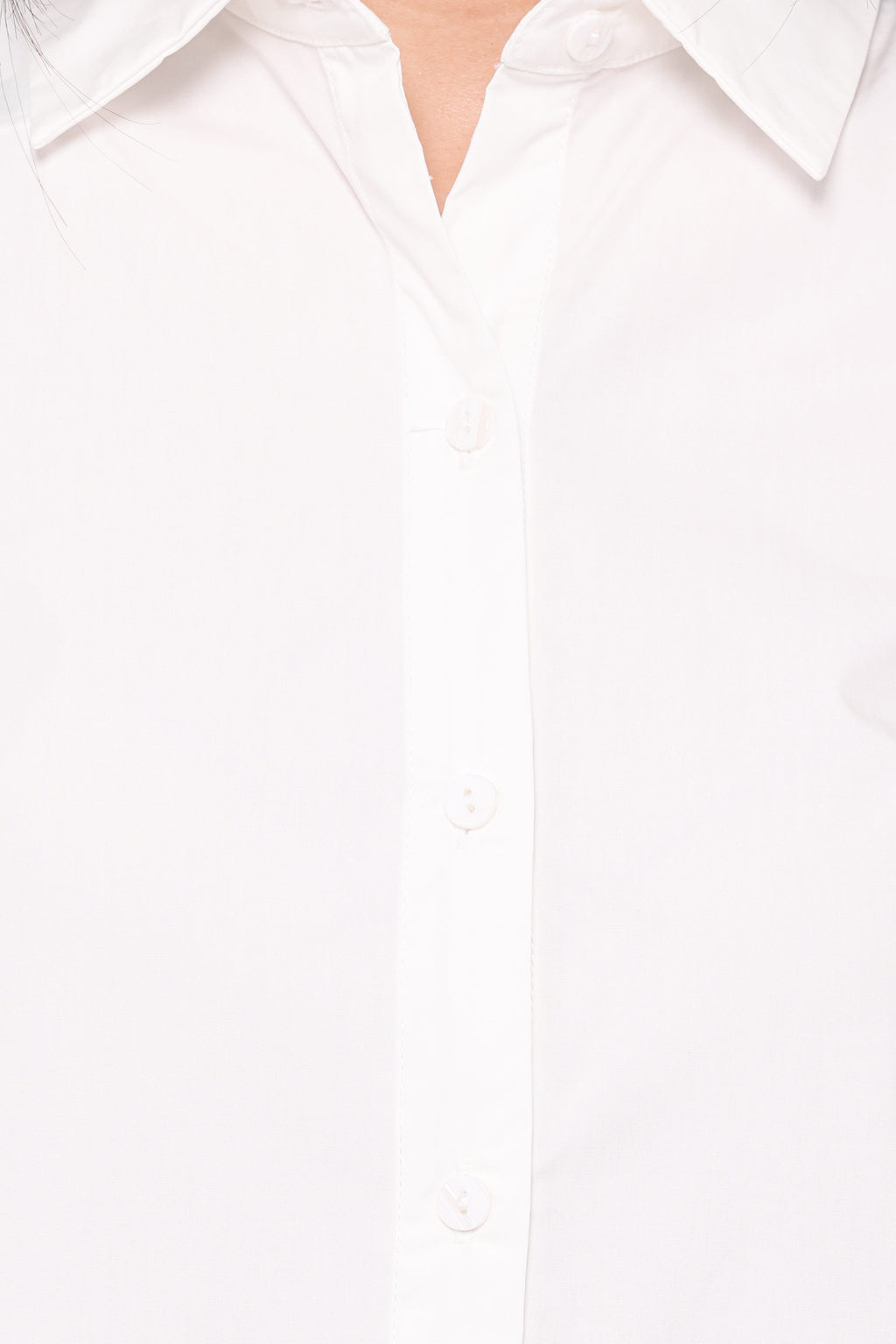 Deirdre Scallop Button Up Shirt - White