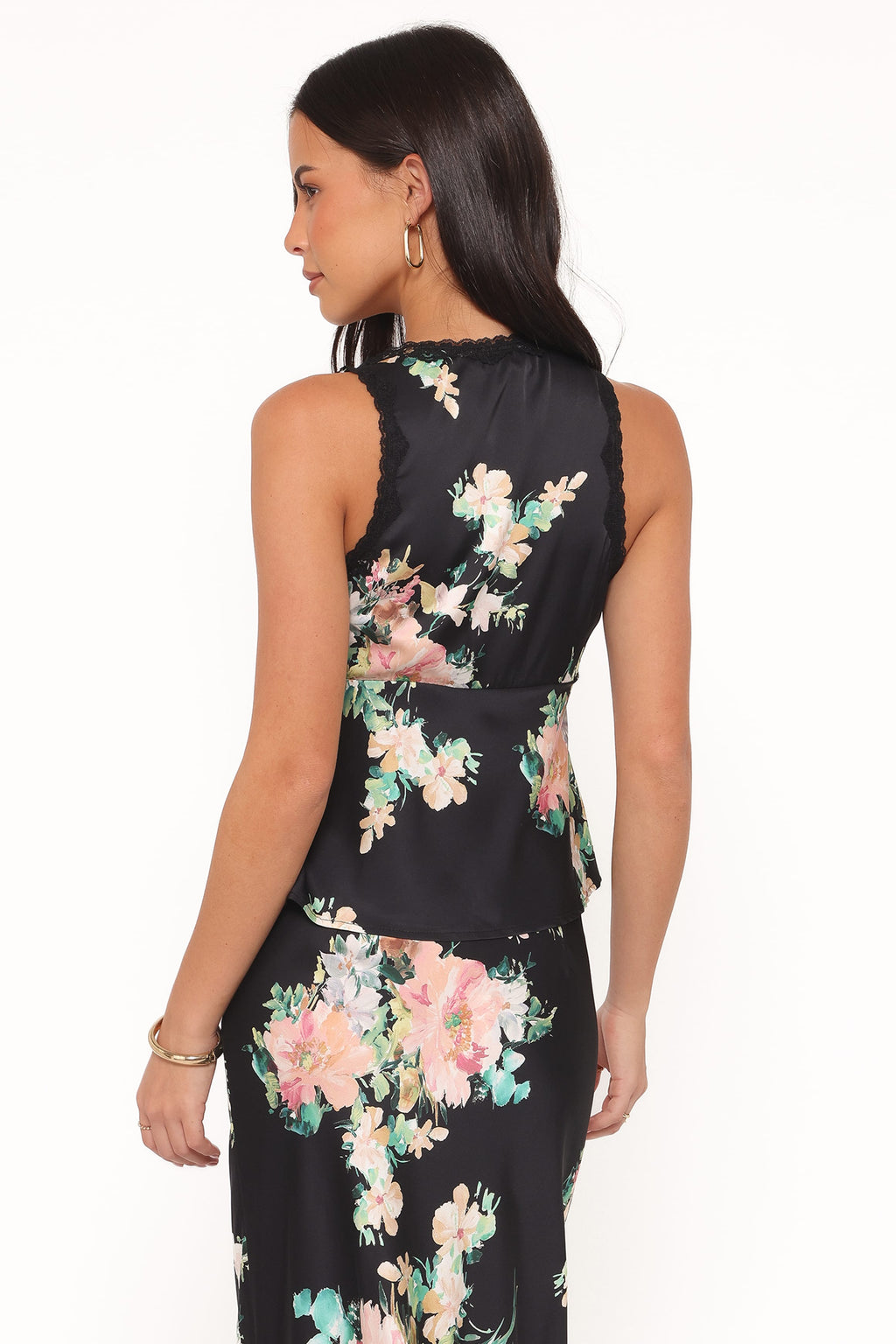 Kelso Top - Black Floral