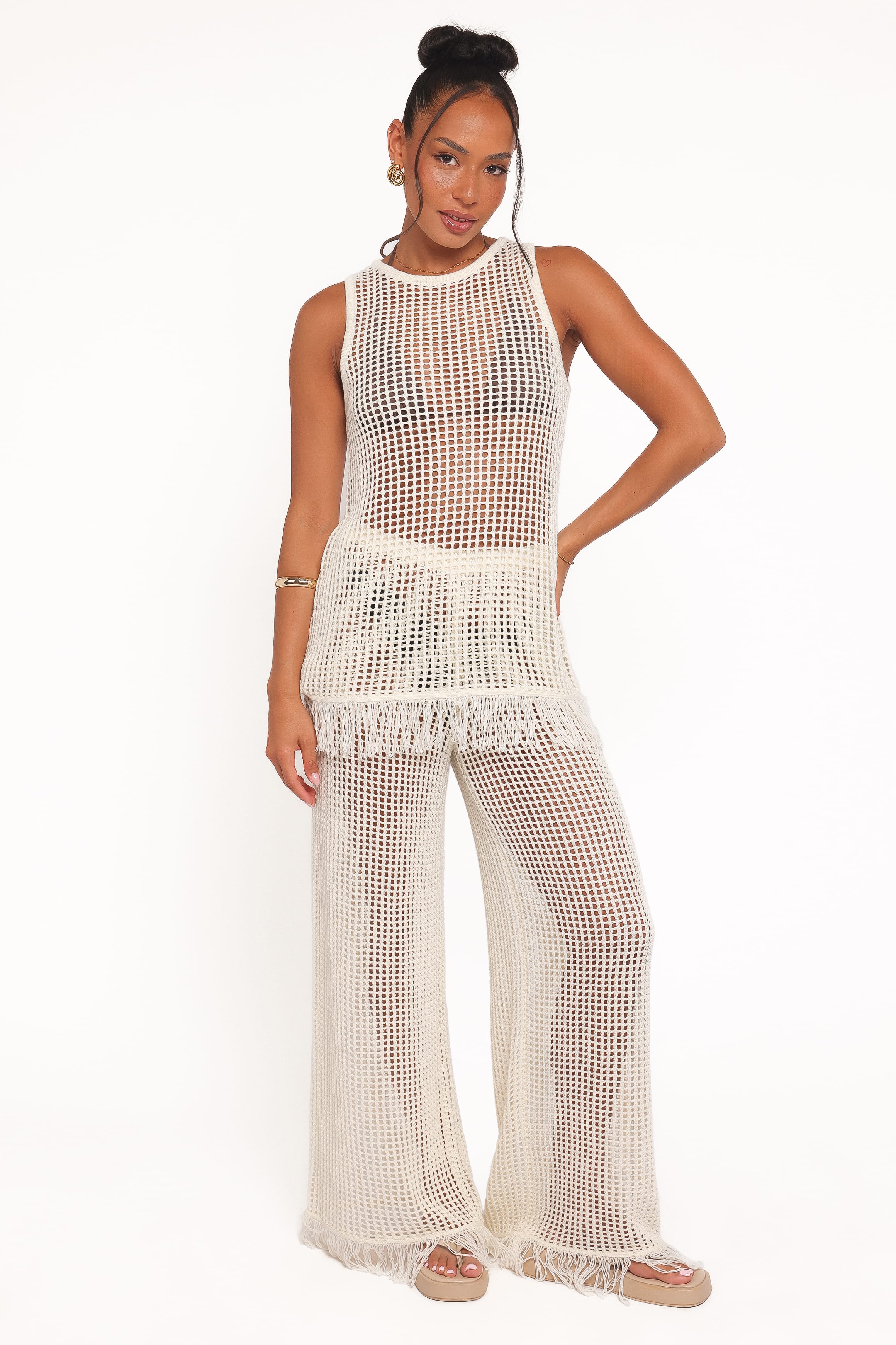 Lorna Knitted Top - Off White