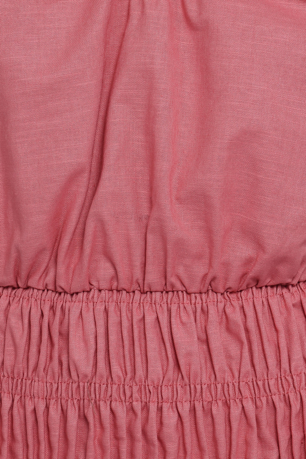 Lucilla Shirred Waist Top - Petal Pink