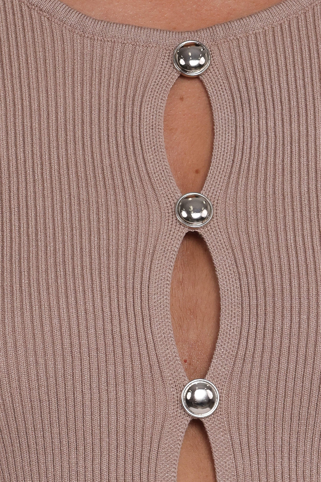 Rosienna Knit Top - Taupe