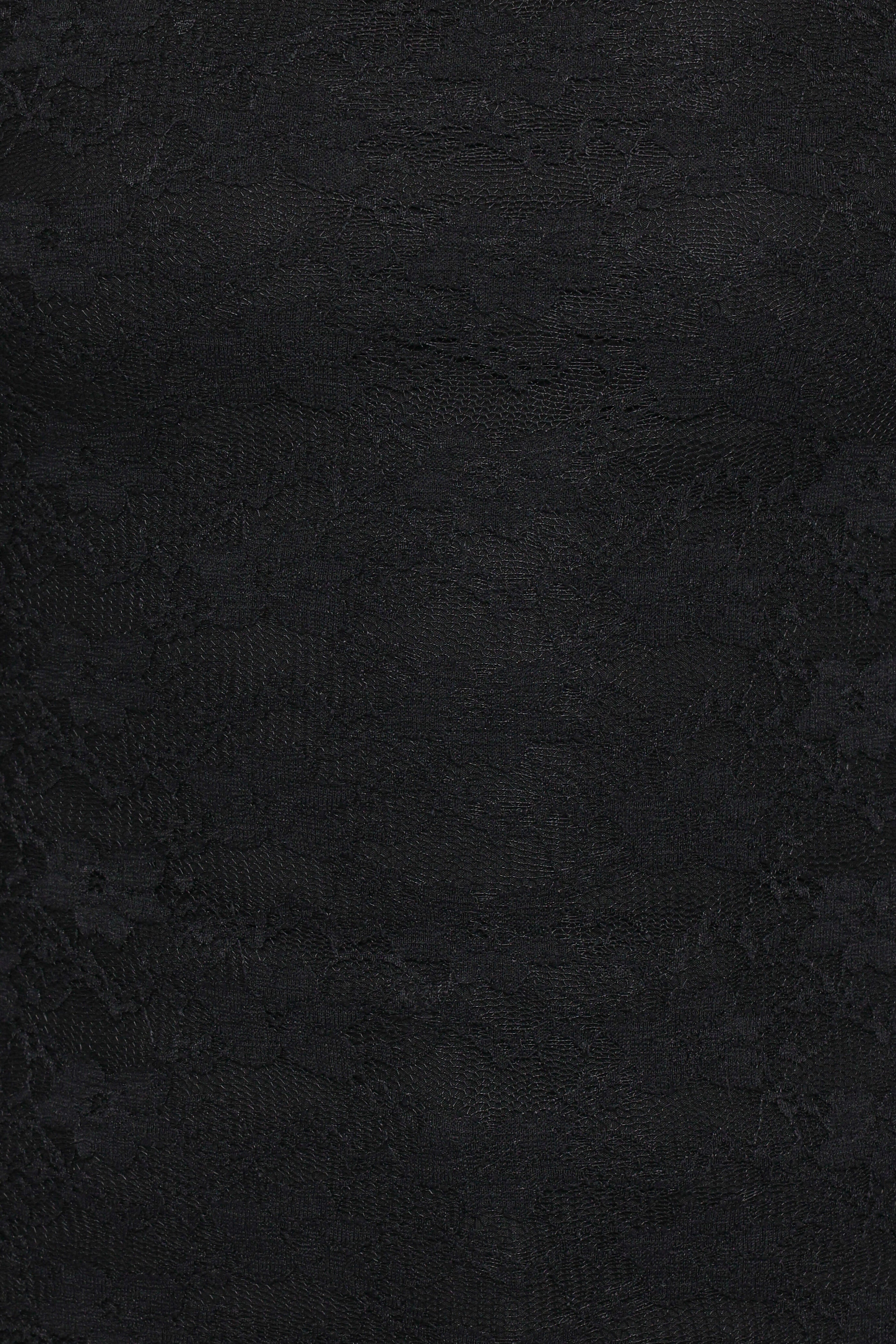 Skyler Square Neck Stretch Lace Top - Black