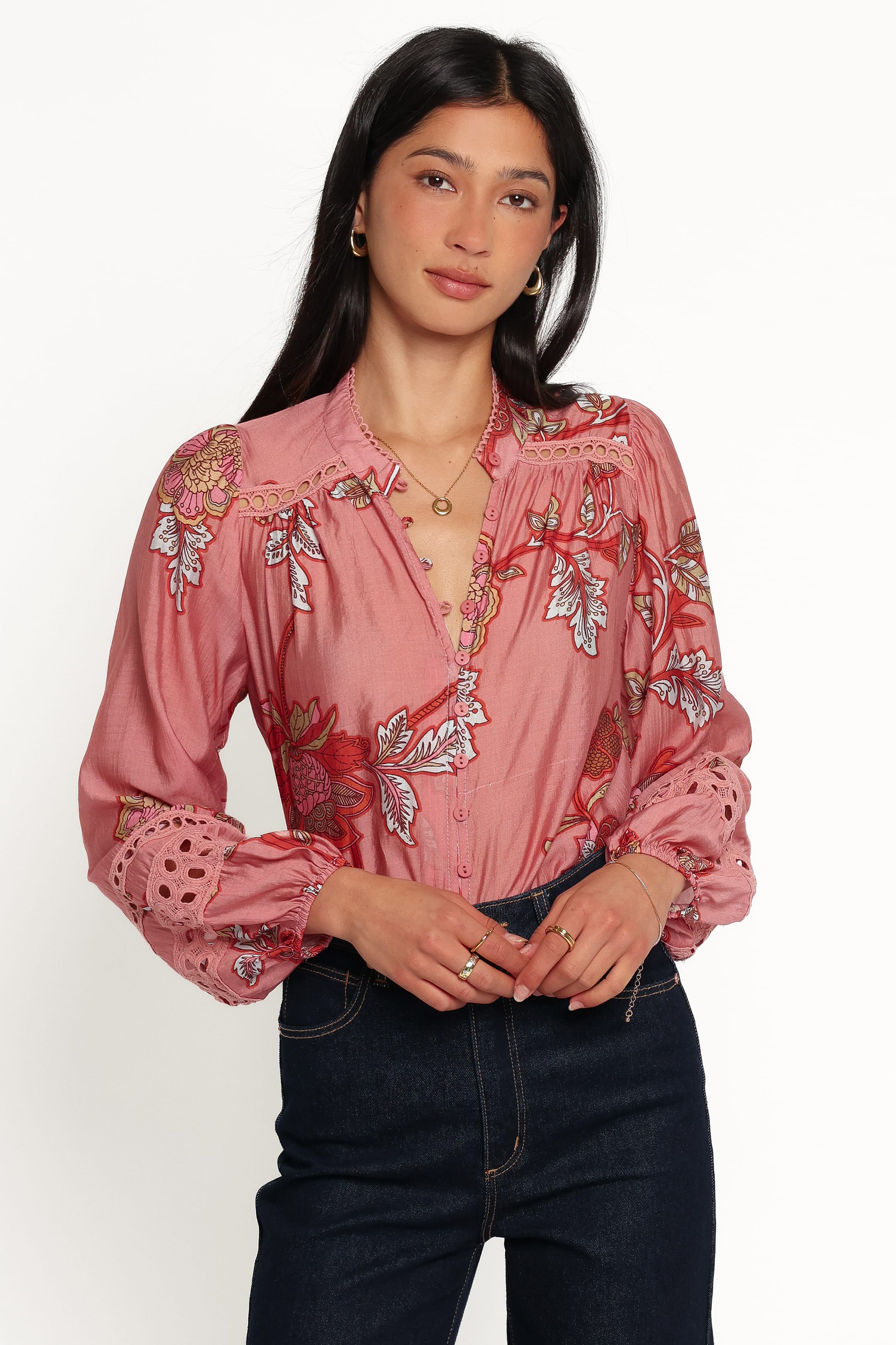 Eugenia Top - Pink Floral