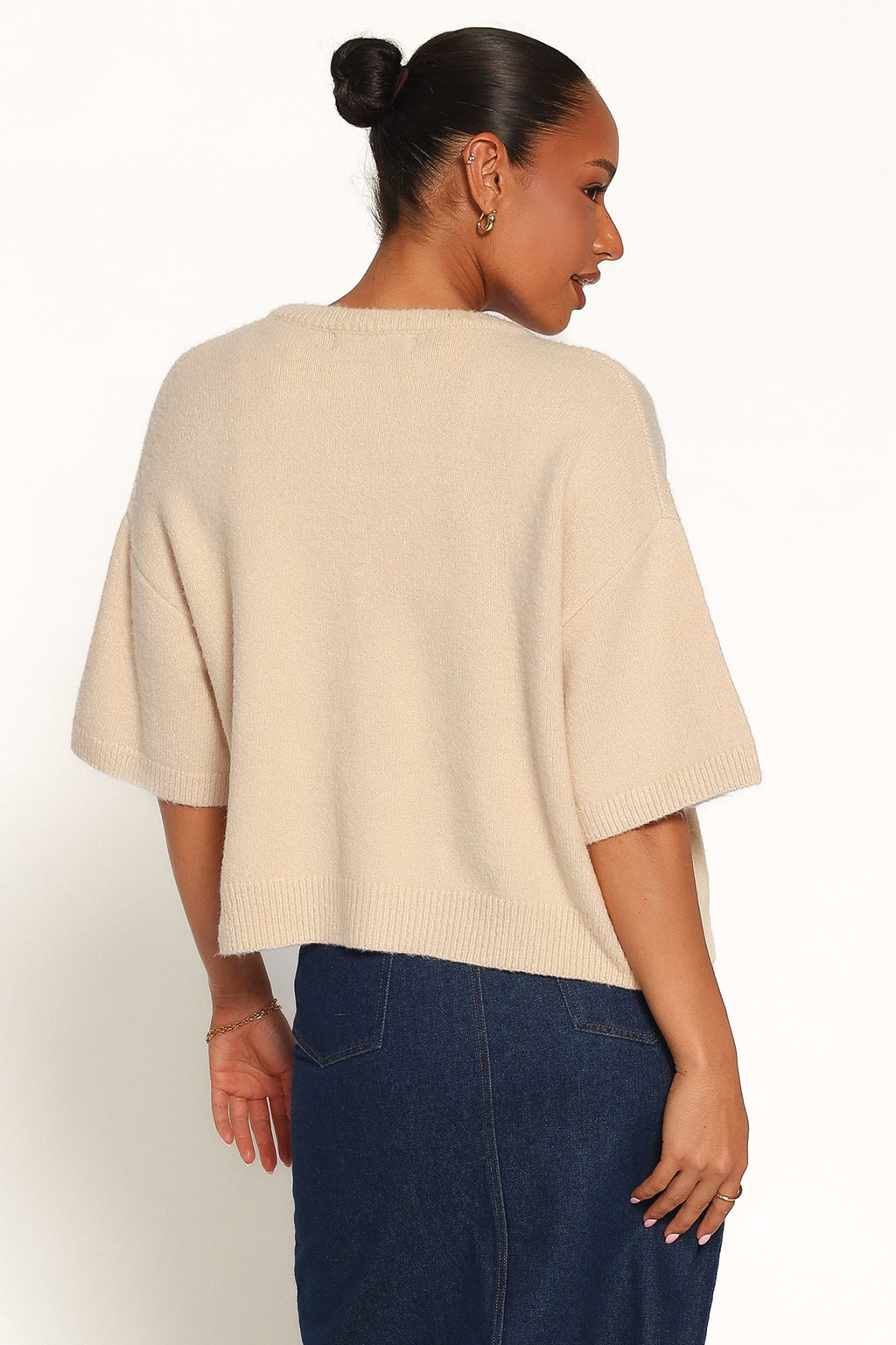 Lilith Knit Top - Beige