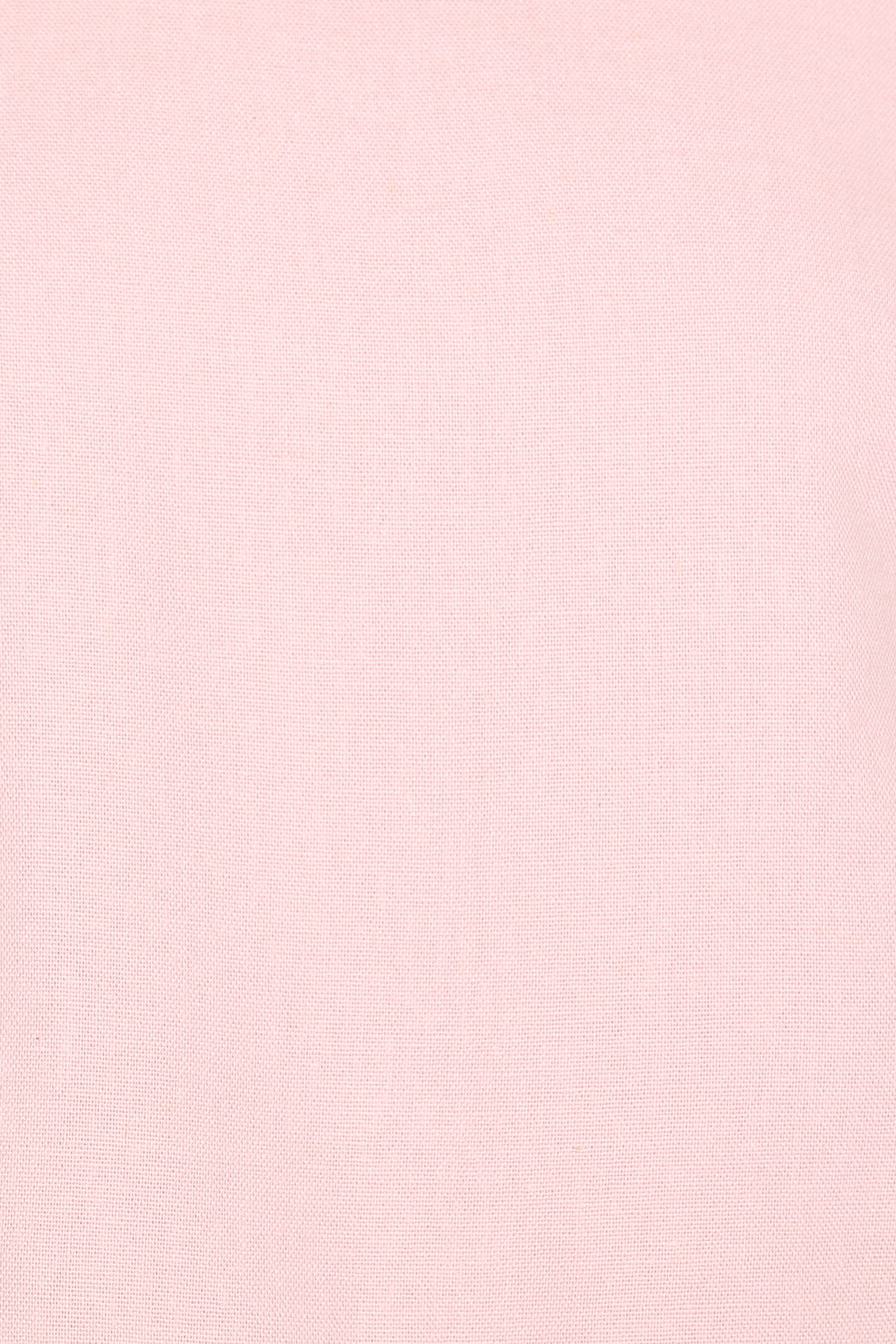 Madison Linen Cropped Tank - Pink