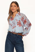 Marni Top - Blue Floral