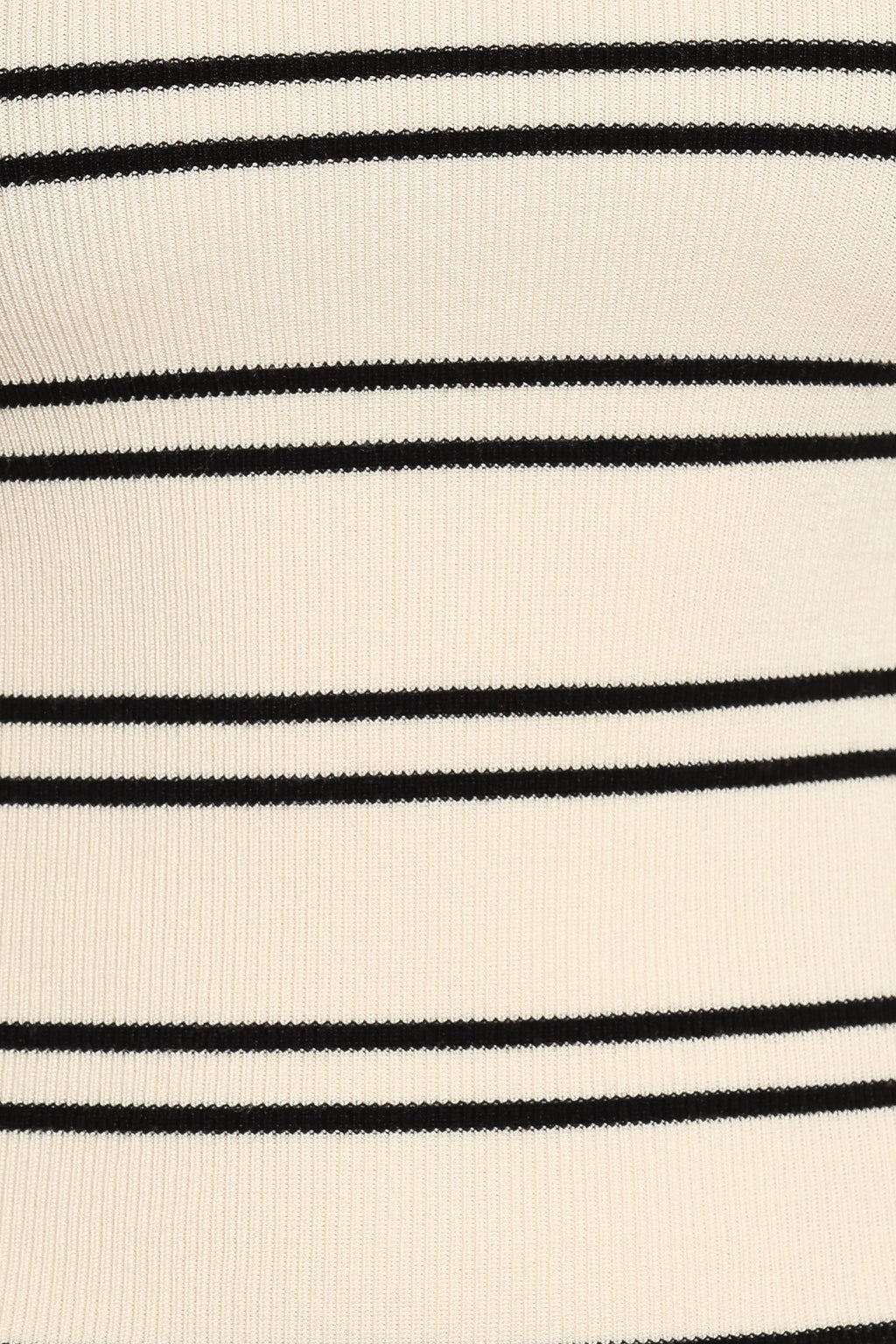 Presley Knit Top - Cream Black Stripe