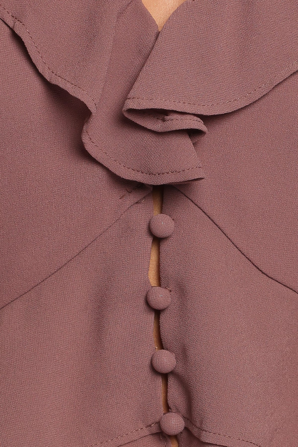 Vilma Ruffle Top - Mauve